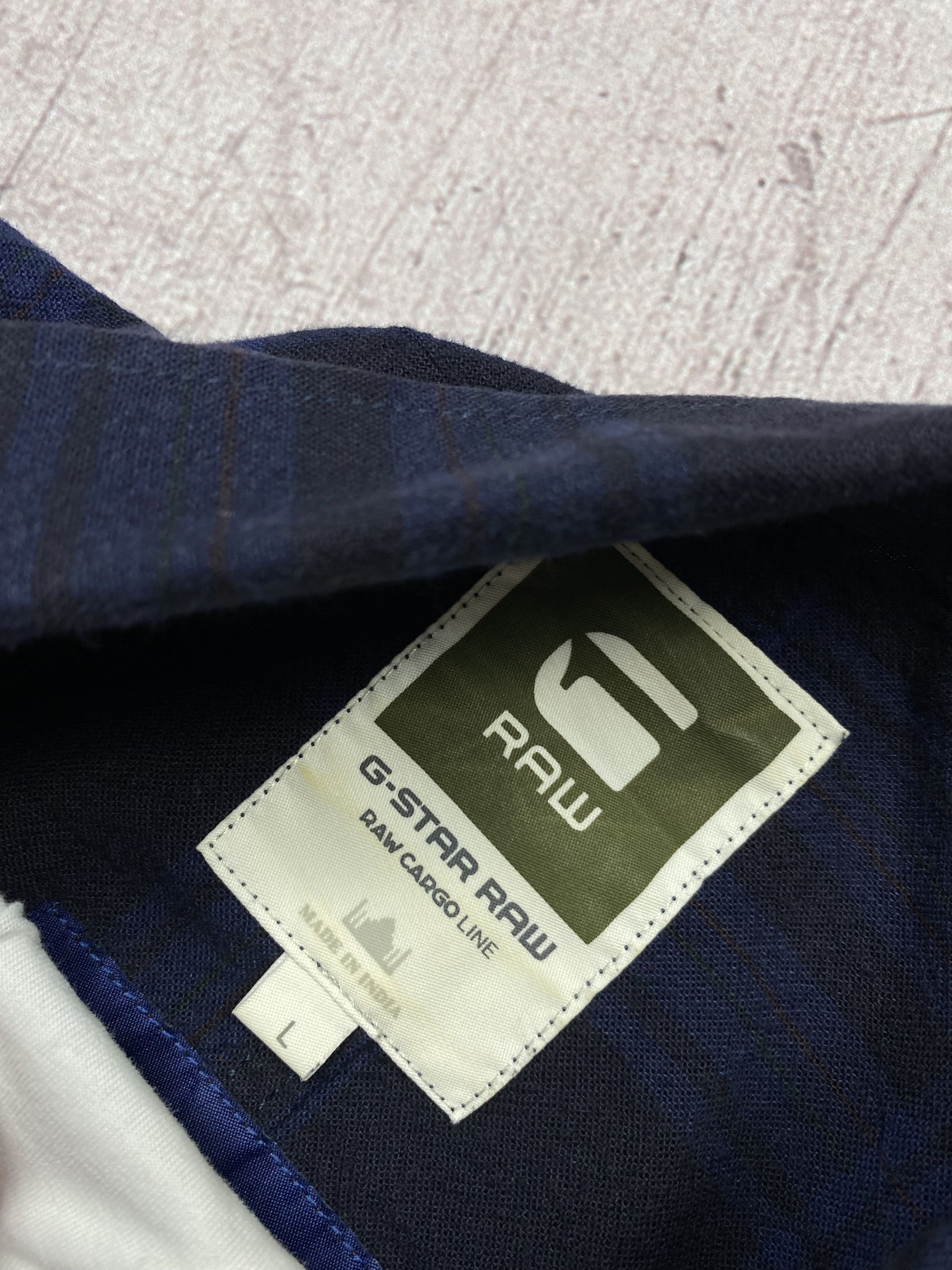 Flannel × G-Star G Star Raw Vintage Mens Flannel Plaid Shirt Size US L / EU 52-54 / 3 - 4 Thumbnail