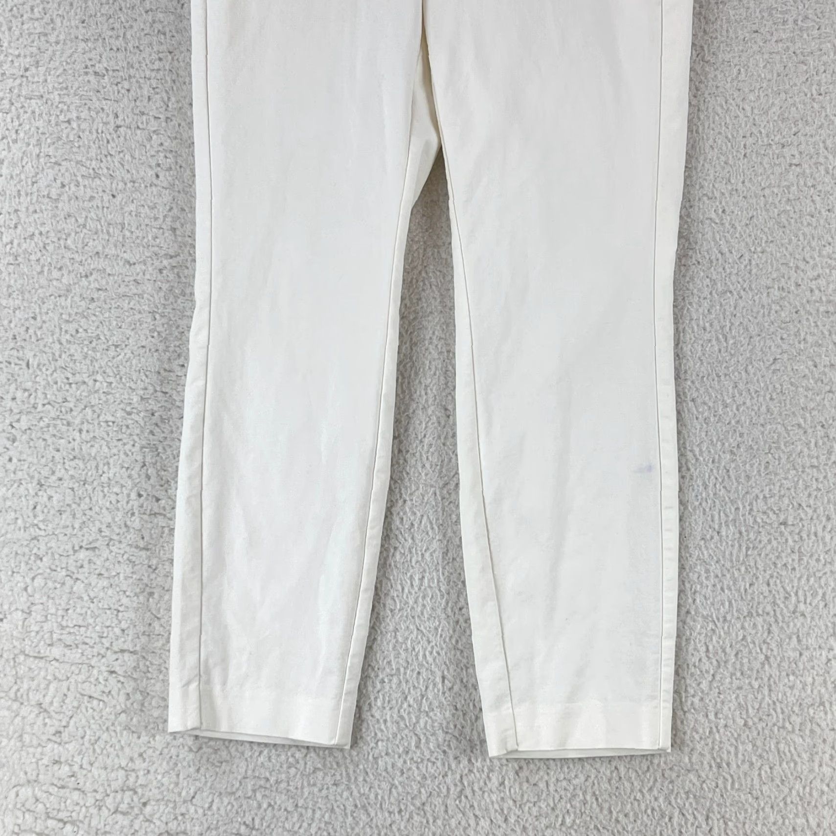 Rag & Bone rag & bone White Crop Ankle Length Pants Womens Size 6 Mid-Rise Casual Pants USA Made Size 28" / US 6 / IT 42 - 3 Thumbnail