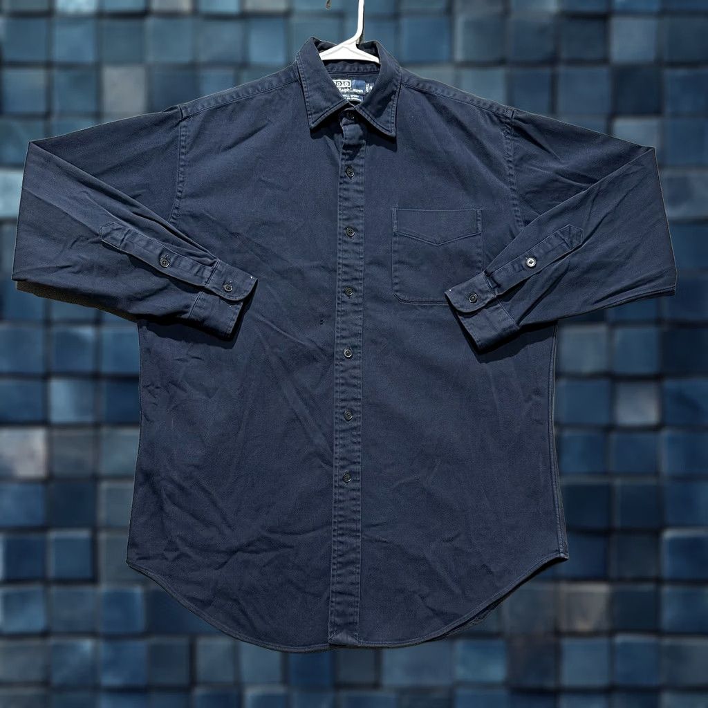 Polo Ralph Lauren Polo Ralph Lauren Shirt Mens Navy Blue Lowell Sport Button-Up Size US M / EU 48-50 / 2 - 1 Thumbnail