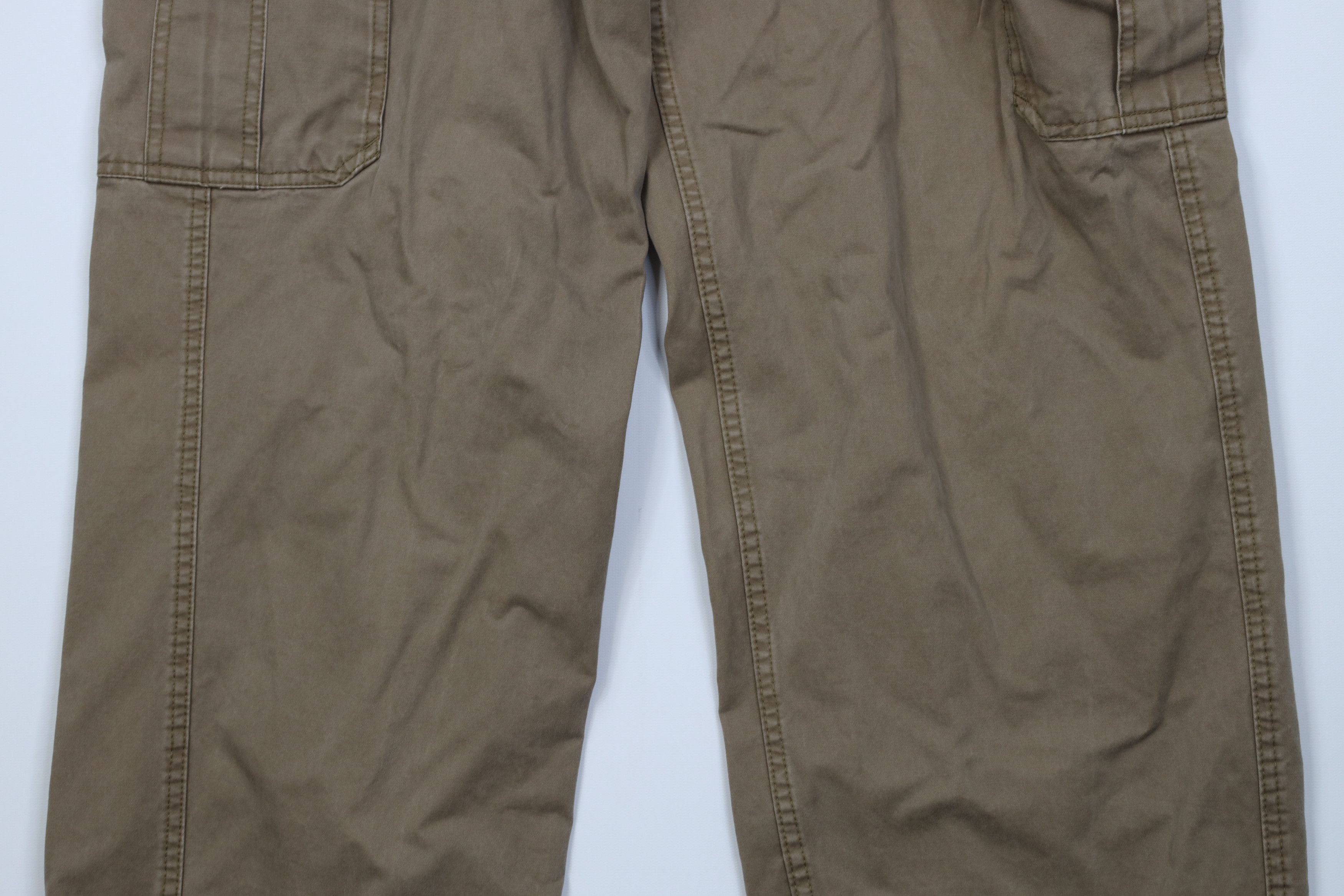 Gap Vintage 90s Y2K Gap Heavyweight Wide Leg Cargo Pants Brown Size US 34 / EU 50 - 3 Thumbnail
