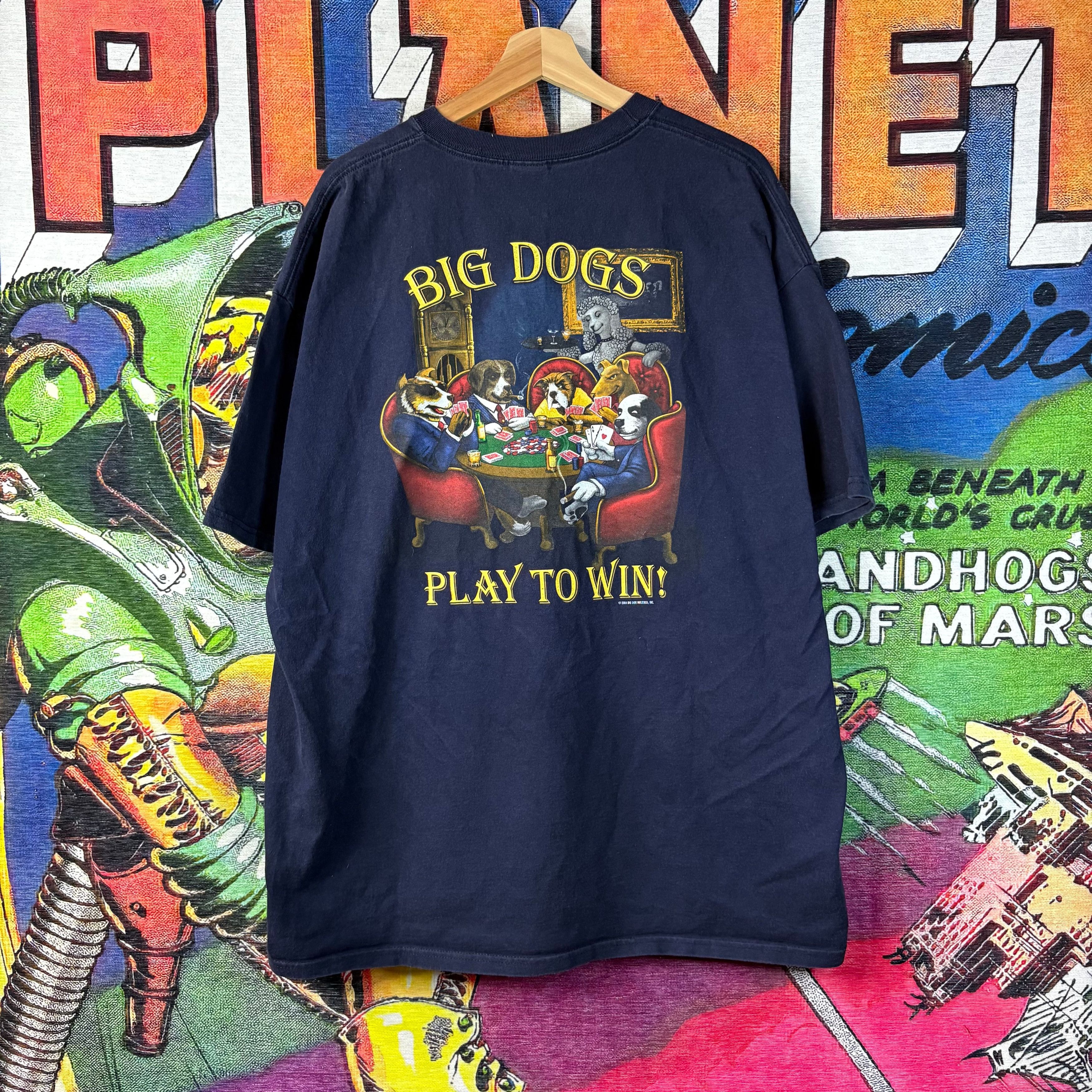 Y2K Big Dogs Play to Win Tee Size 2XL