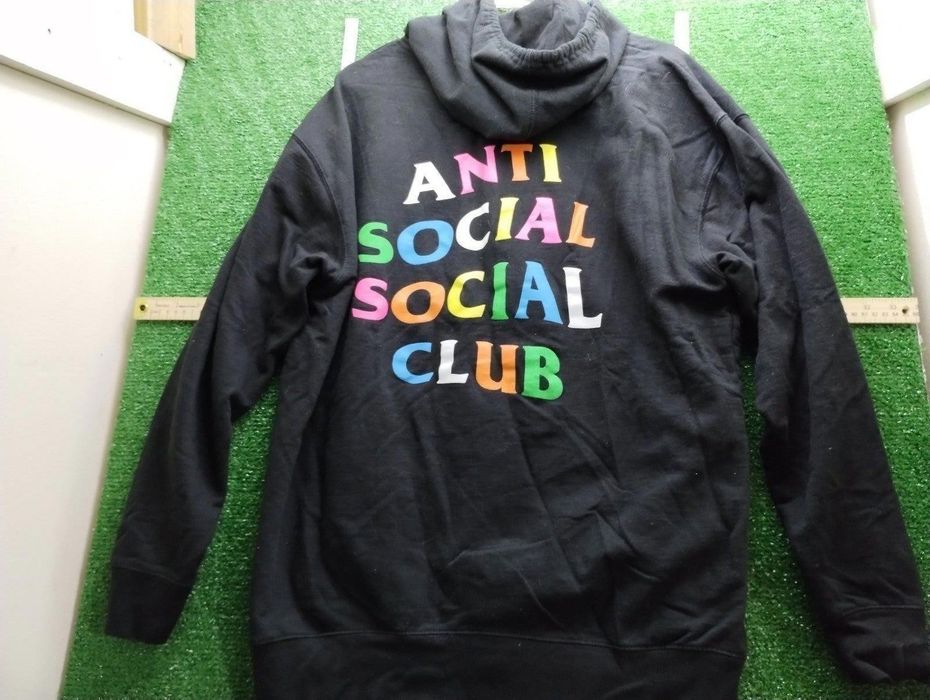 Anti social social hot sale club rainbow hoodie