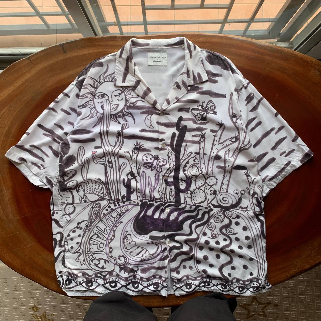 Tsumori Chisato Tsumori Chisato By Niko And Art Design Open Collar Shirts Size US L / EU 52-54 / 3 - 1 Thumbnail