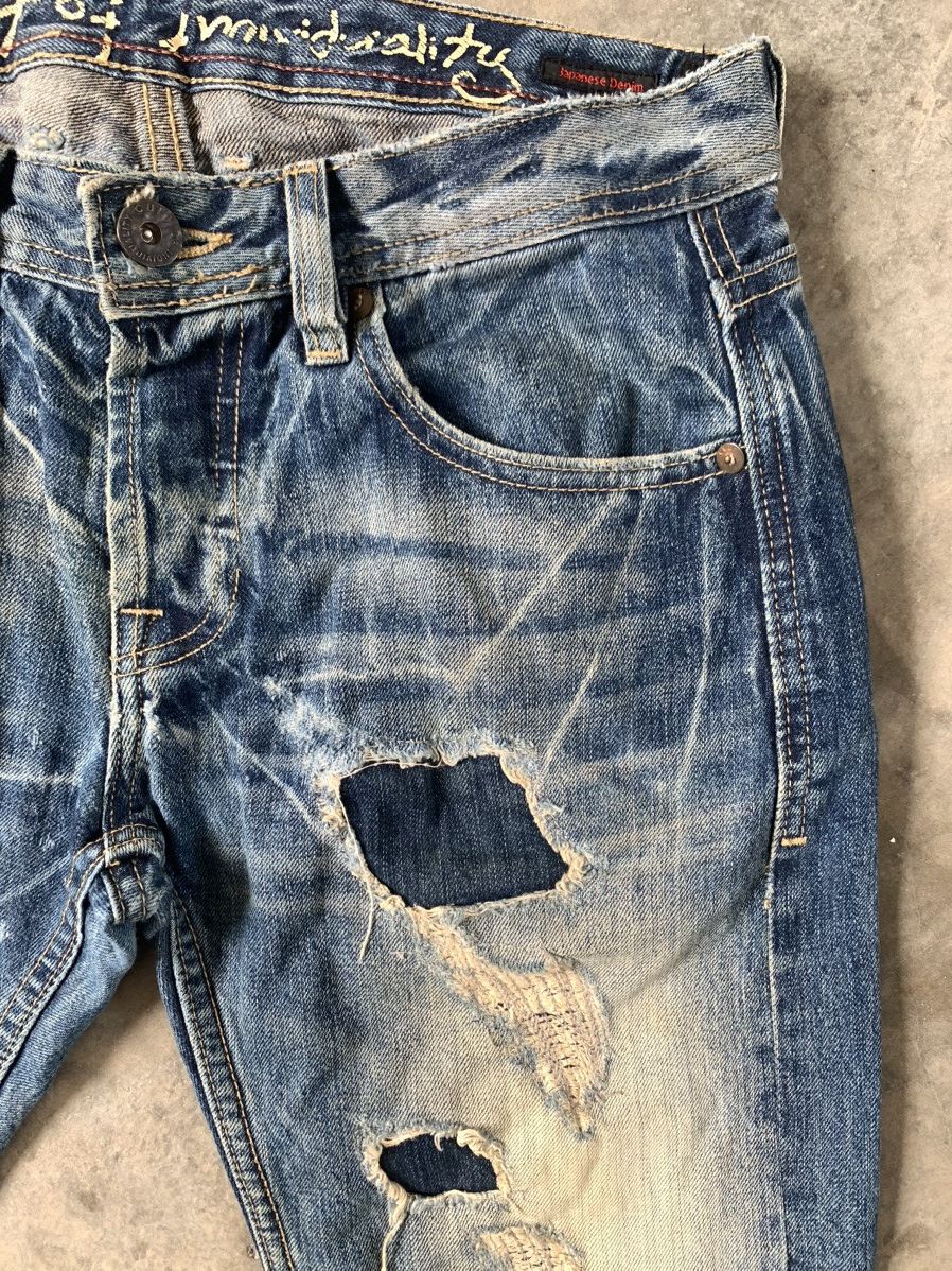 45rpm Vintage Selvedge Jeans Cult Of Individuality Stone wash Size US 31 - 5 Thumbnail