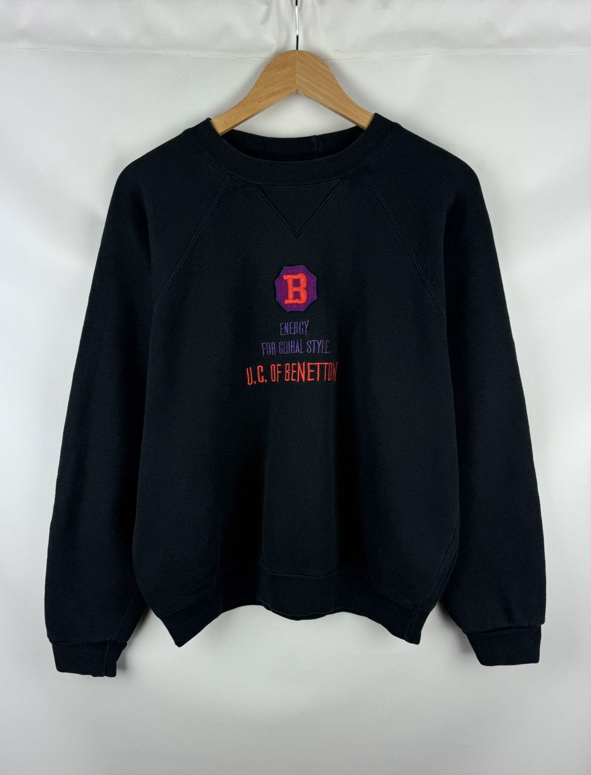 United Colors Of Benetton United Colors Of Benetton Embroidered Sweatshirt Pullover Size US M / EU 48-50 / 2 - 1 Thumbnail