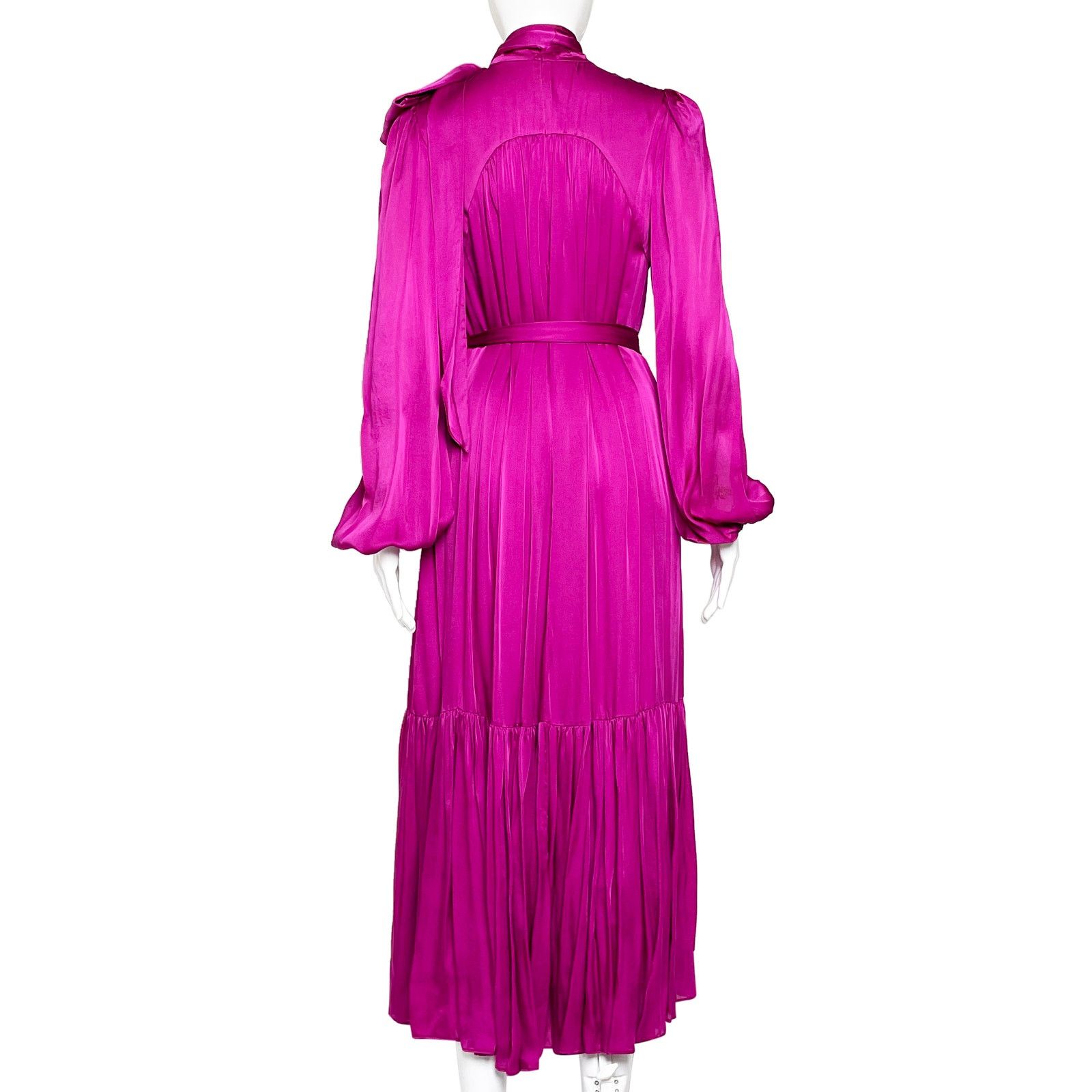 Zimmermann Tie Neck Silk Midi Dress Size S / US 4 / IT 40 - 3 Thumbnail