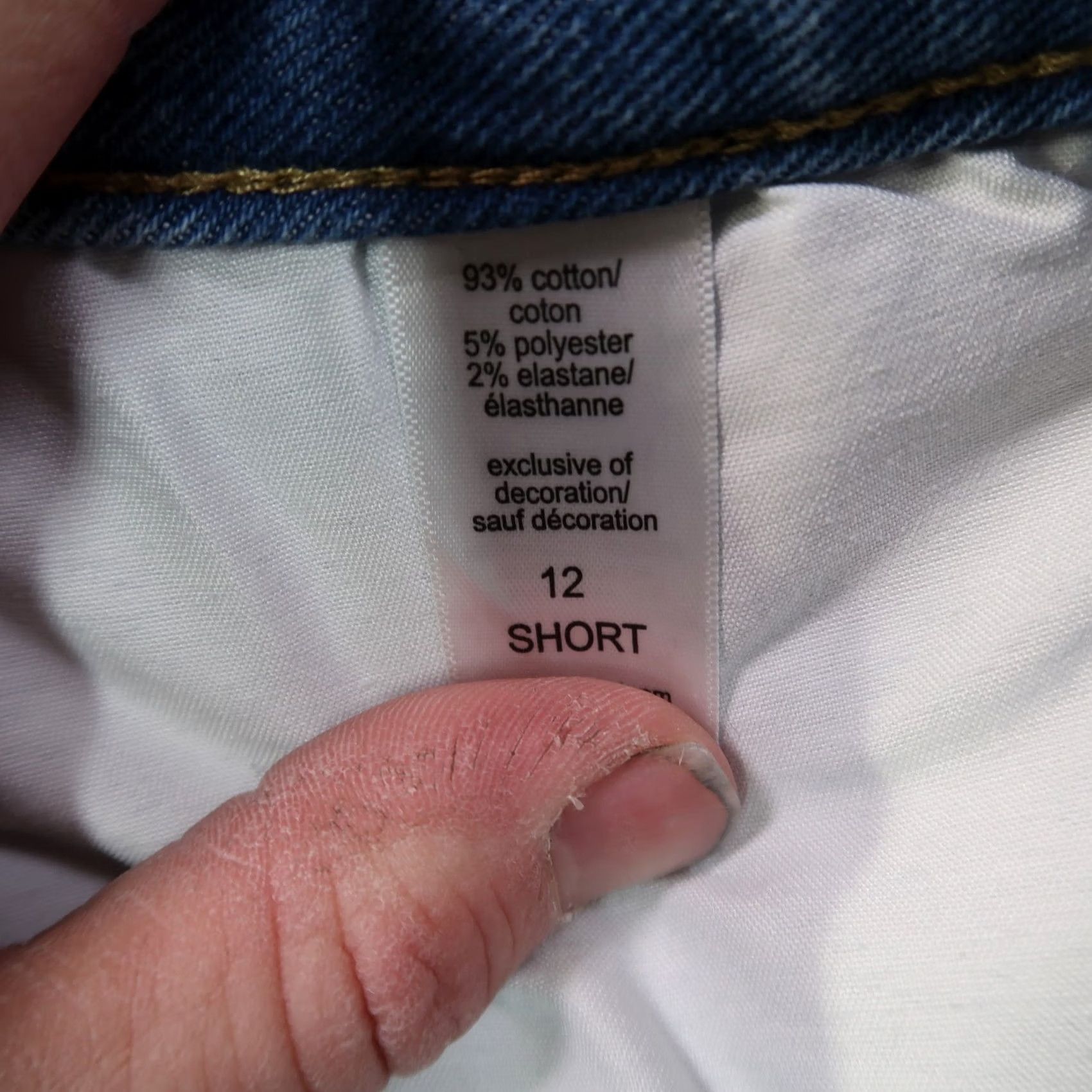 Vintage Edgely Bootcut Jeans Women's 12 Blue Denim Stretch Slim High Rise 30x30 5-Pocket Size 34" / US 12 / IT 48 - 5 Thumbnail