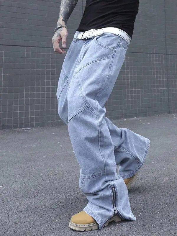 Japanese Brand Wakiko x Yuki Zipper Baggy Drip Jeans Size US 30 / EU 46 - 6 Thumbnail