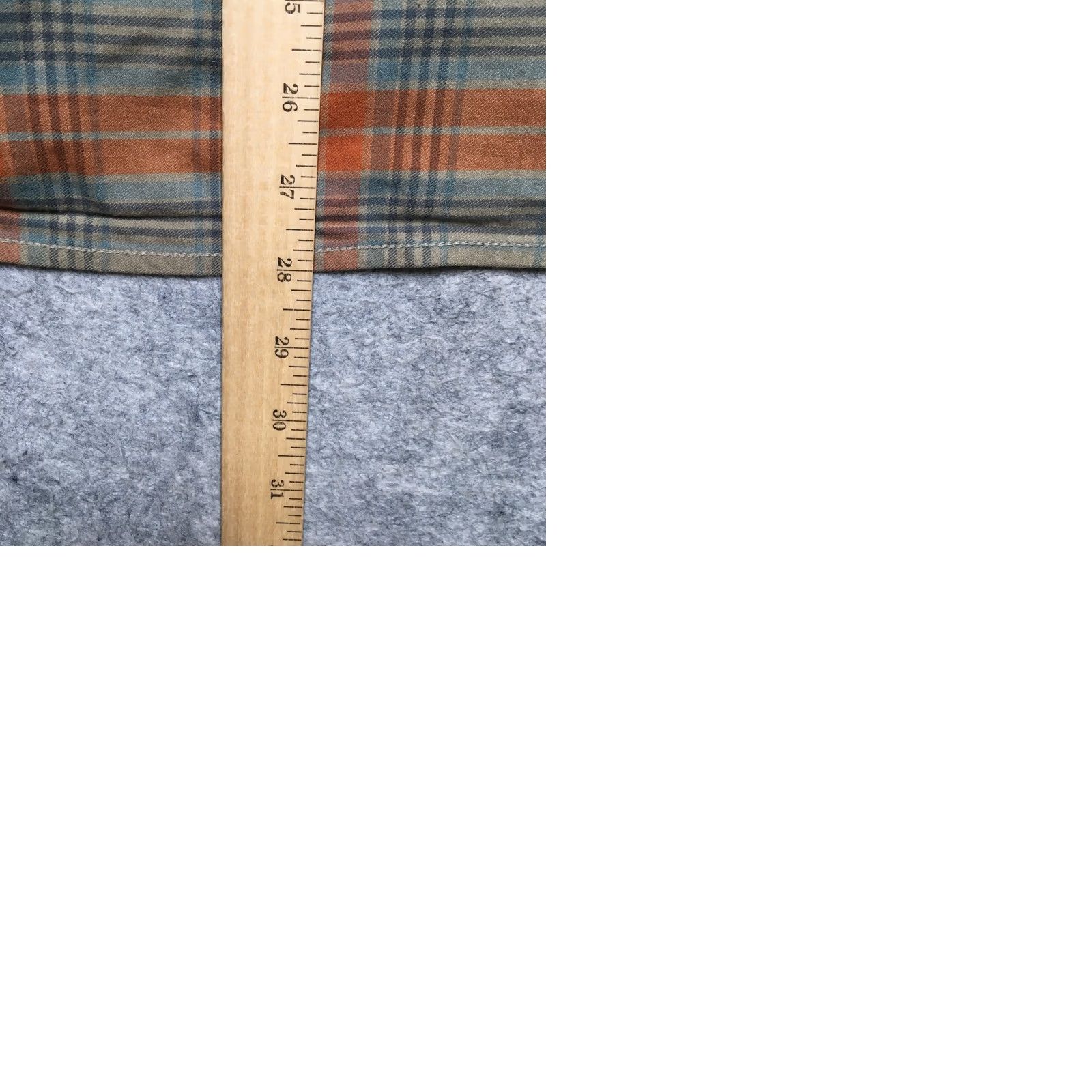 Vintage MTN OPS Shirt Mens XL Tan/Orange Plaid Flannel Button Up Stretch Outdoor Hunting Size US XL / EU 56 / 4 - 9 Thumbnail