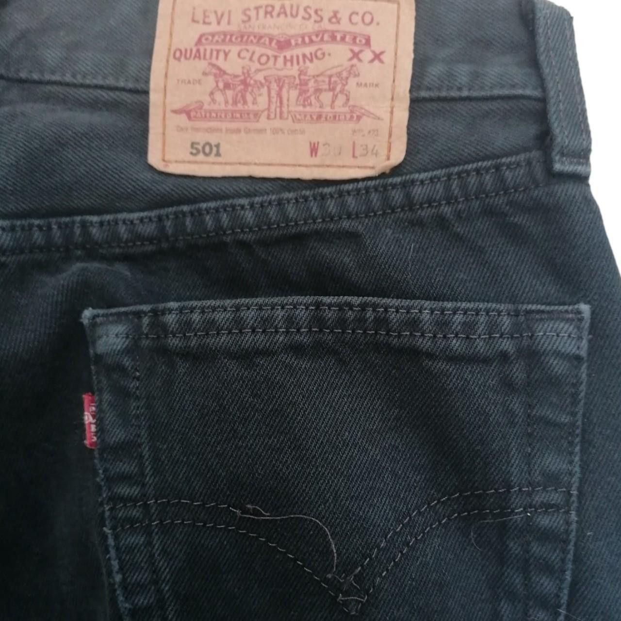 Levi's Vintage Levi's 501 USA Made 90s black Size US 30 / EU 46 - 3 Thumbnail