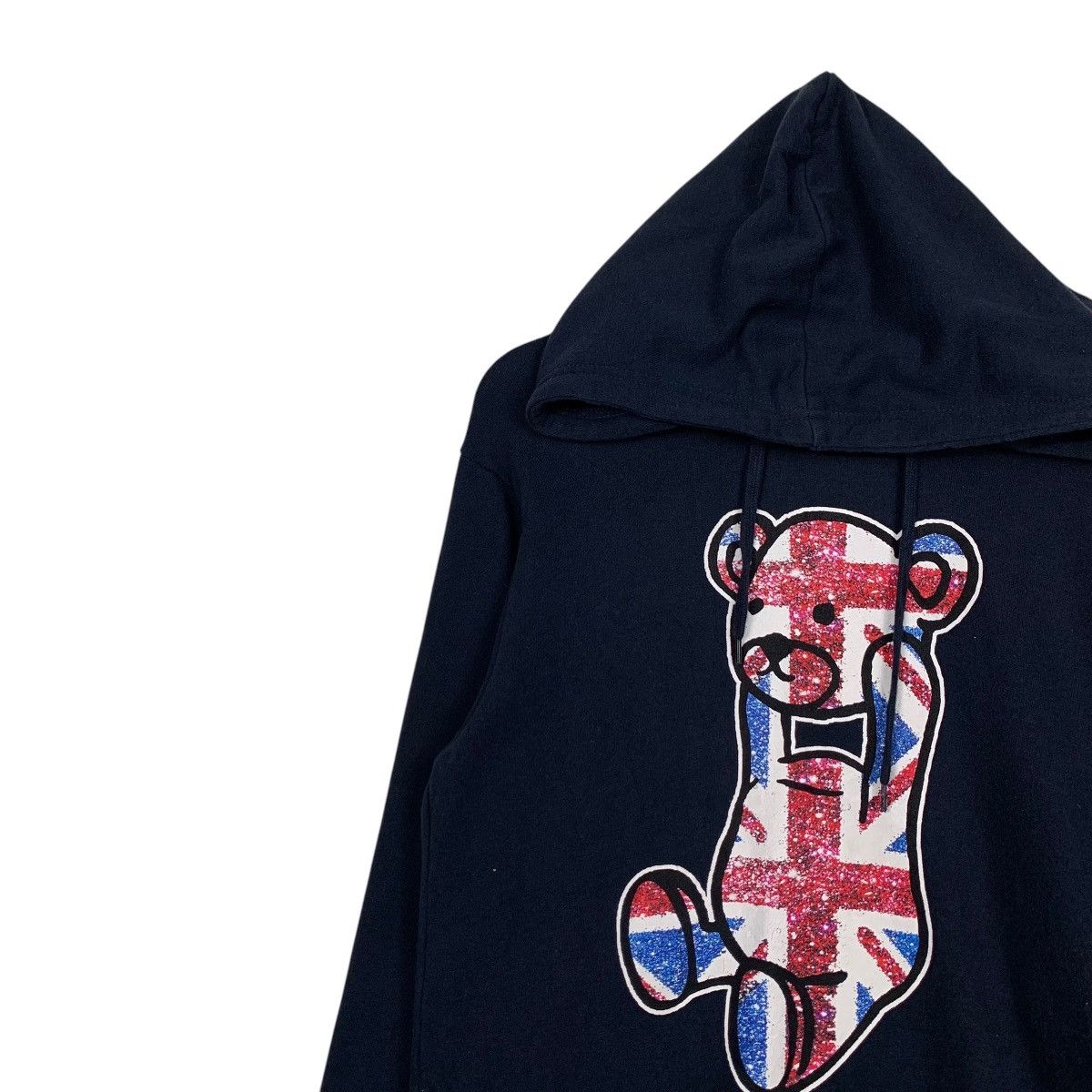 Japanese Brand Teddy Bear Britain Flag Graphics Pullover Hoodies #1788-C79 Size L / US 10 / IT 46 - 6 Thumbnail