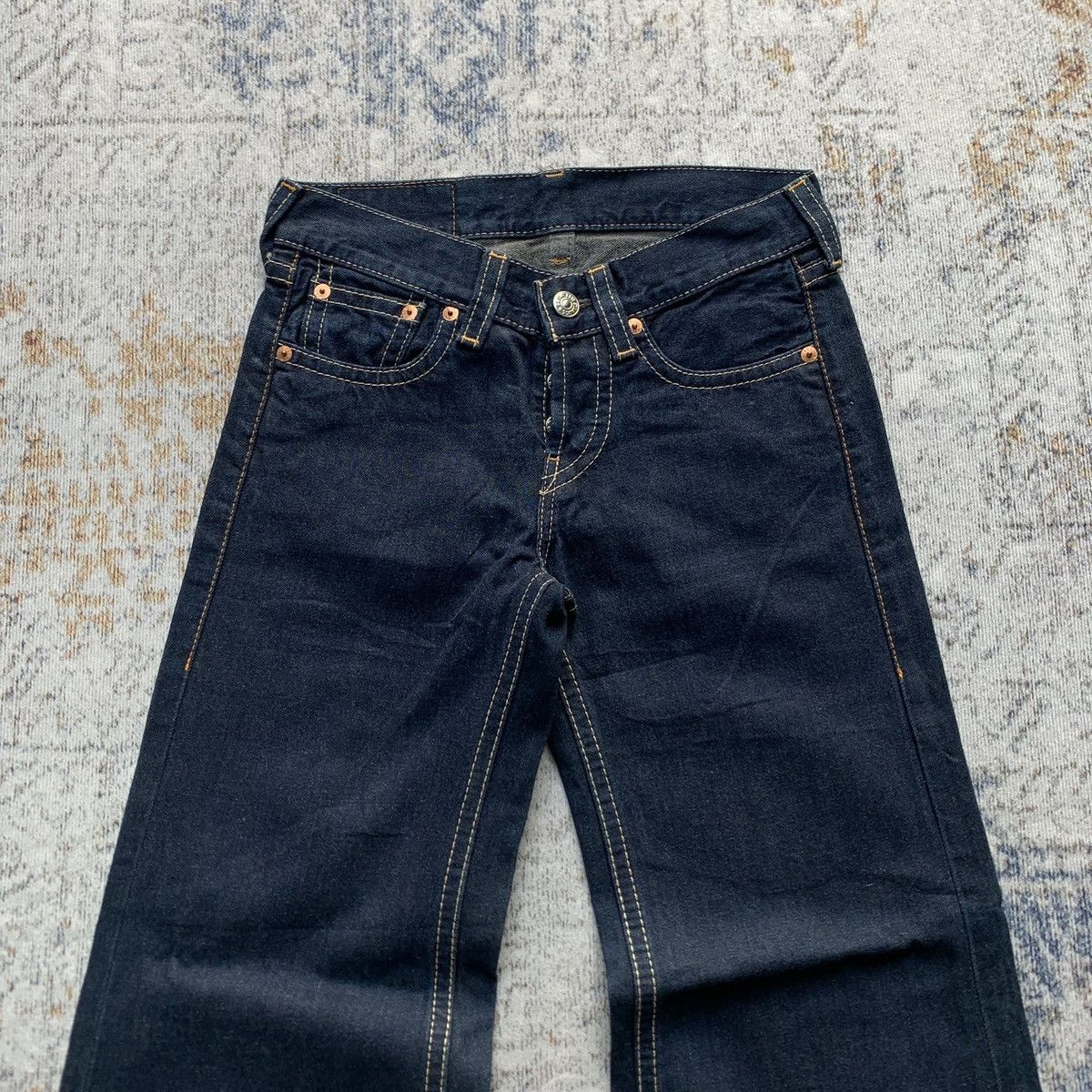 Levi's Vintage Clothing 90s Rare Vintage Levi's 929 Wide Leg Flared Pants Size 28" / US 6 / IT 42 - 6 Thumbnail