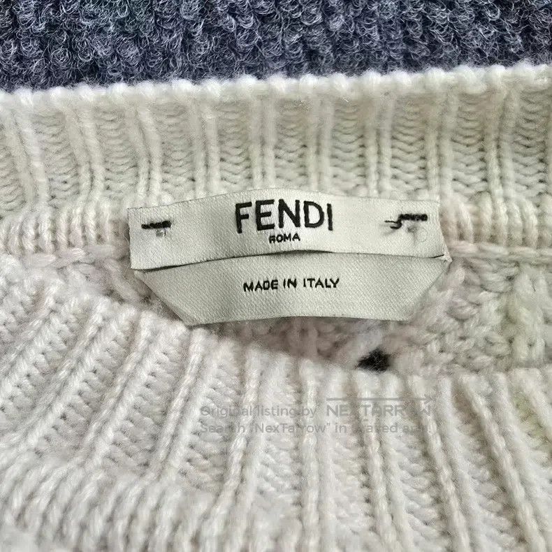 Fendi Fendi Cashmere fox fur cuff sweater Size XS / US 0-2 / IT 36-38 - 3 Thumbnail