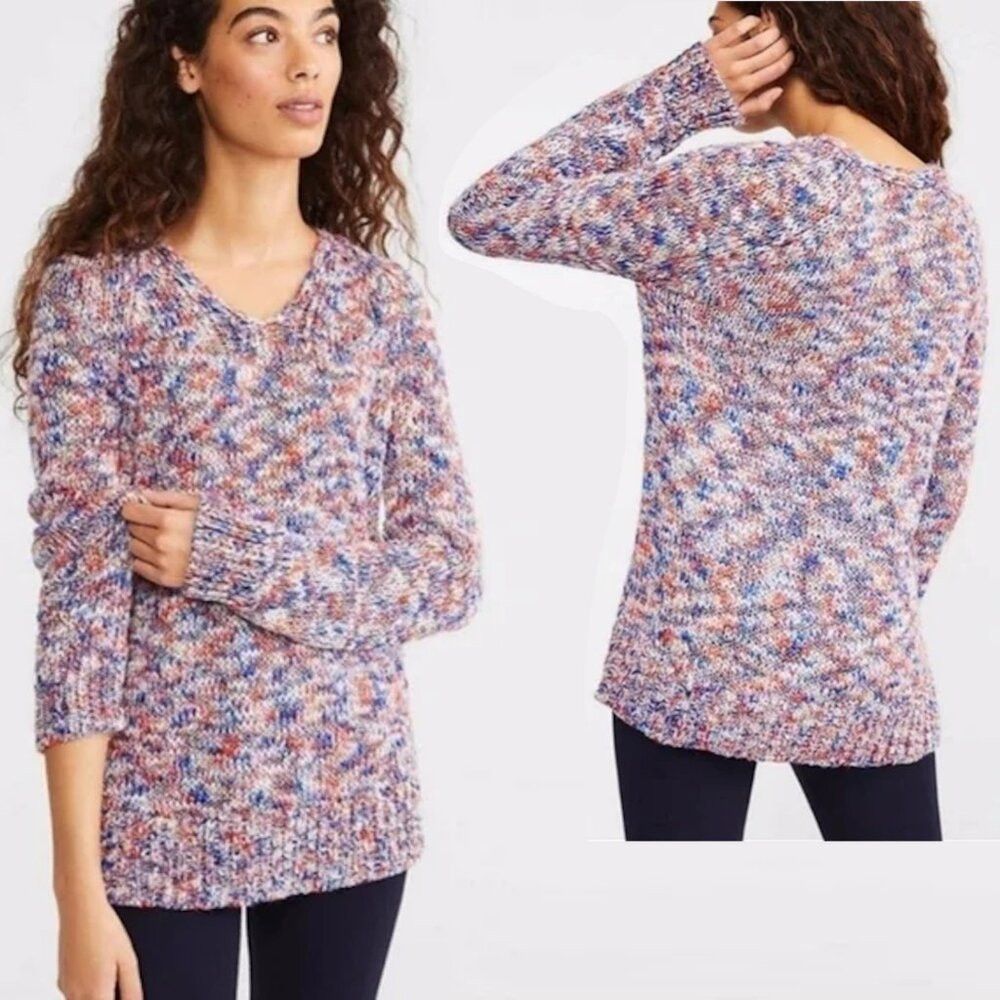 Lou & Grey NWT New $90 Lou & Grey Wool Blend Multicolor Chunky Knit Sw Size XS / US 0-2 / IT 36-38 - 1 Thumbnail