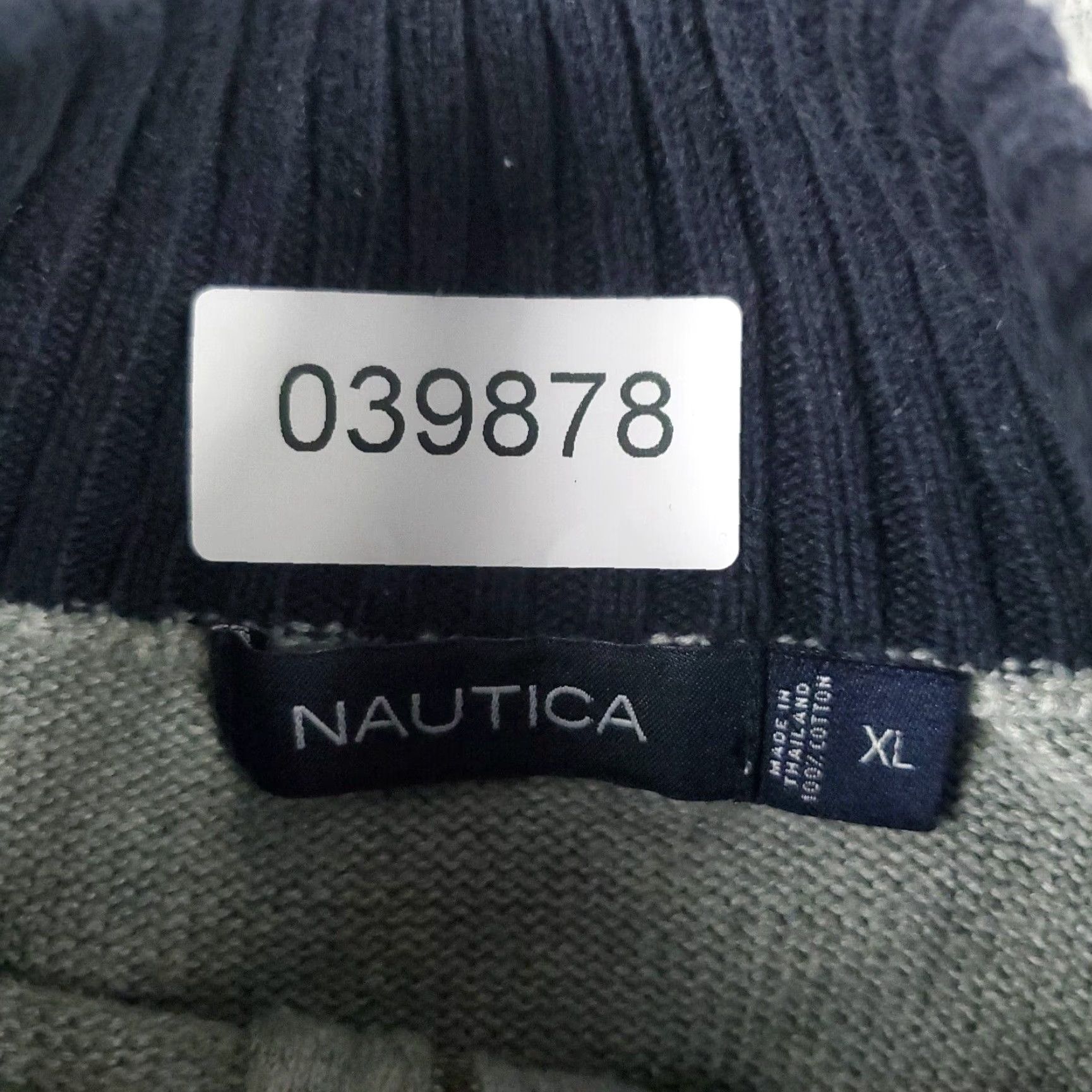 Nautica Nautica Mens Sweater Extra Large XL Gray Casual 1/4 Zip Up Size US XL / EU 56 / 4 - 8 Thumbnail