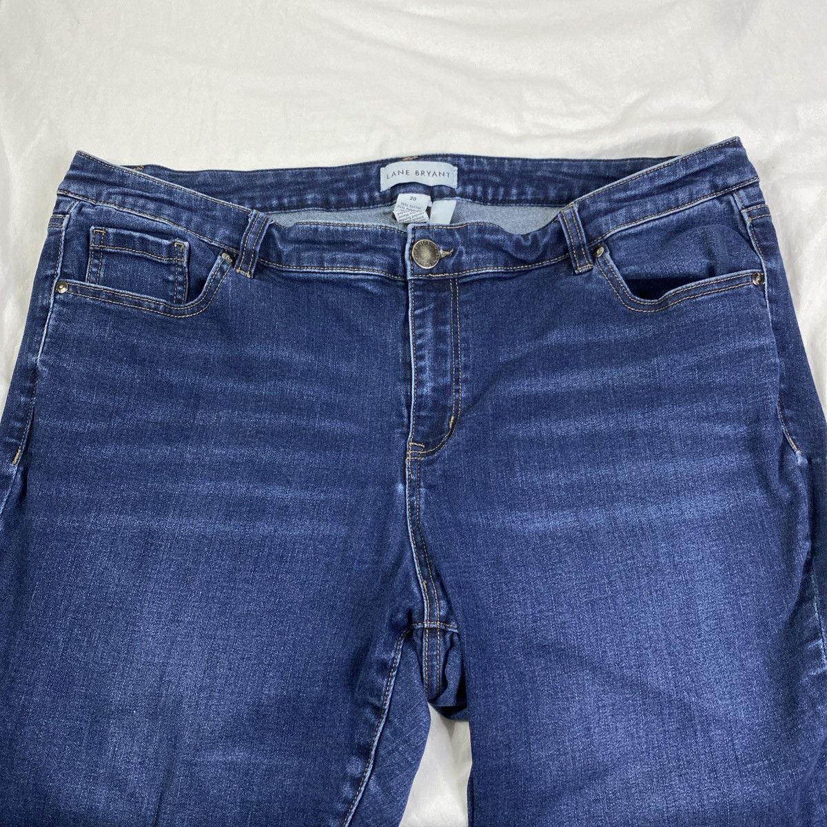 Other Lane Bryant Jeans Women's Plus Sz 20 Capri Stretch EUC Size 42" / US 20 - 3 Thumbnail
