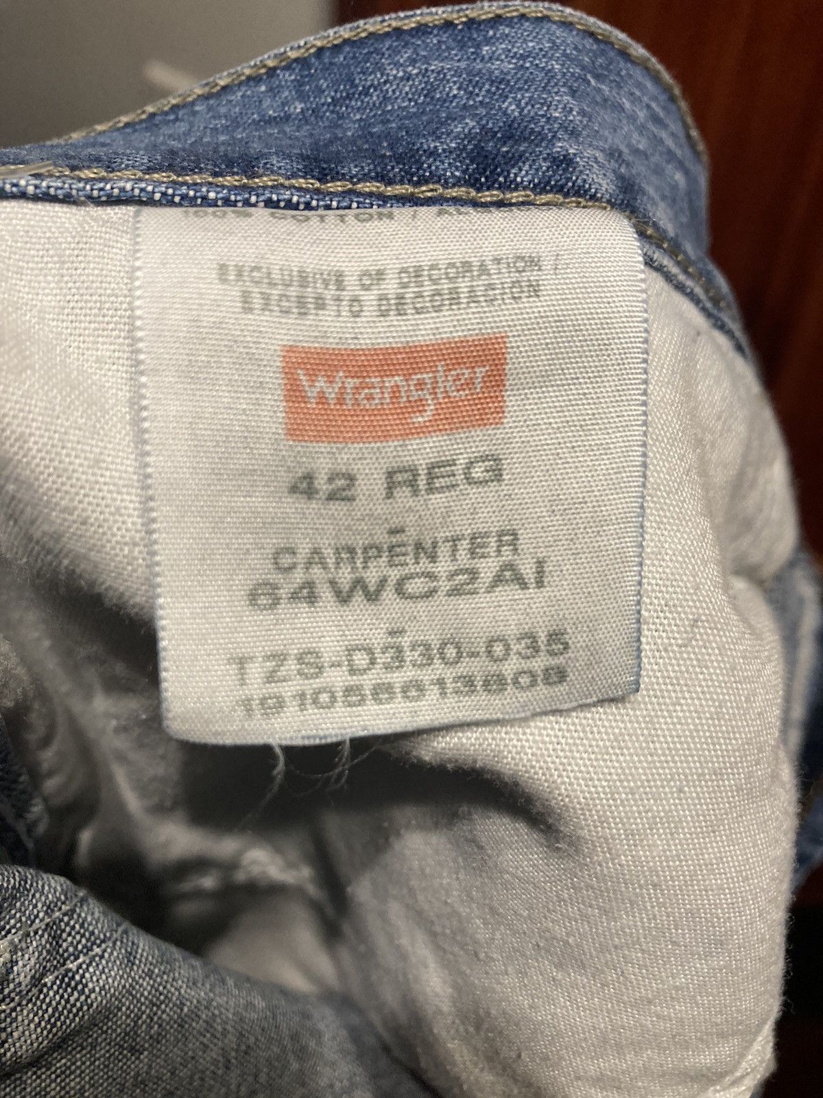 Vintage × Wrangler Baggy Vintage Wrangler Carpenter Jean Shorts Size US 42 / EU 58 - 7 Thumbnail