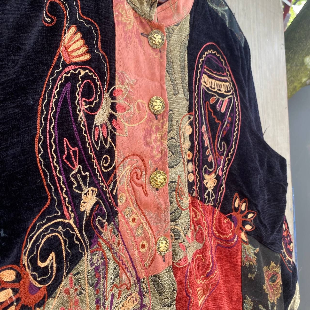 Japanese Brand × Vintage Julia Kim Jacket Tapestry Embroidered Wearable Art Patite Size XXL / US 16-18 / IT 52-54 - 3 Thumbnail