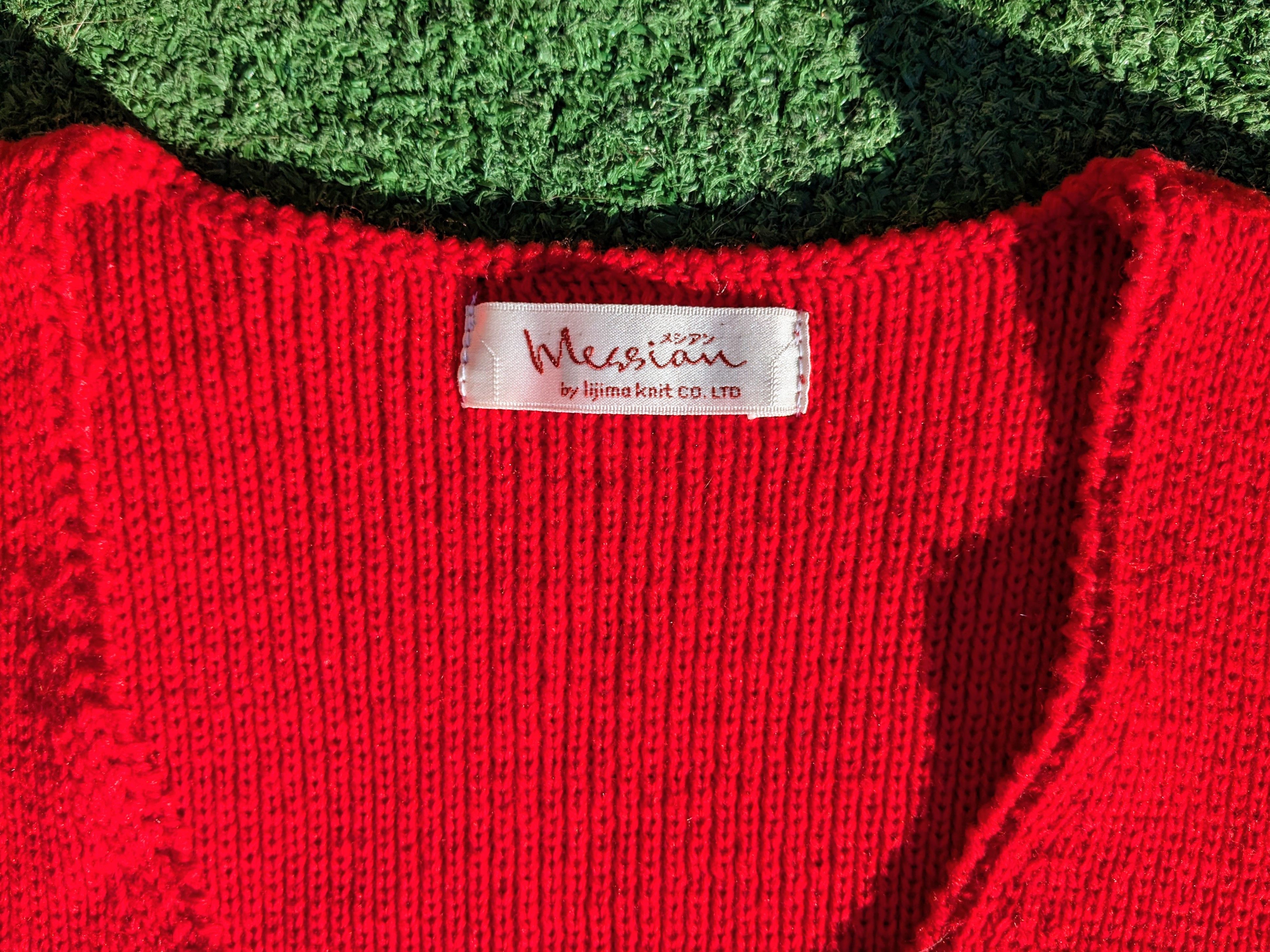 Other Vintage Scarlet Red Button Petite Japanese Knit Sweater Vest Size S / US 4 / IT 40 - 6 Thumbnail