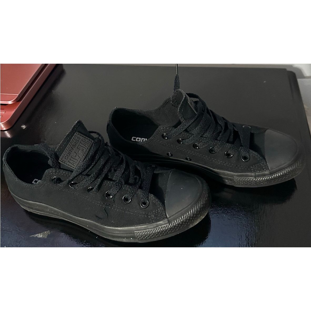 Converse Converse All Star wmn 10/men 8 EXCELLENT preowned Mono BLACK Size US 10 / IT 40 - 6 Thumbnail