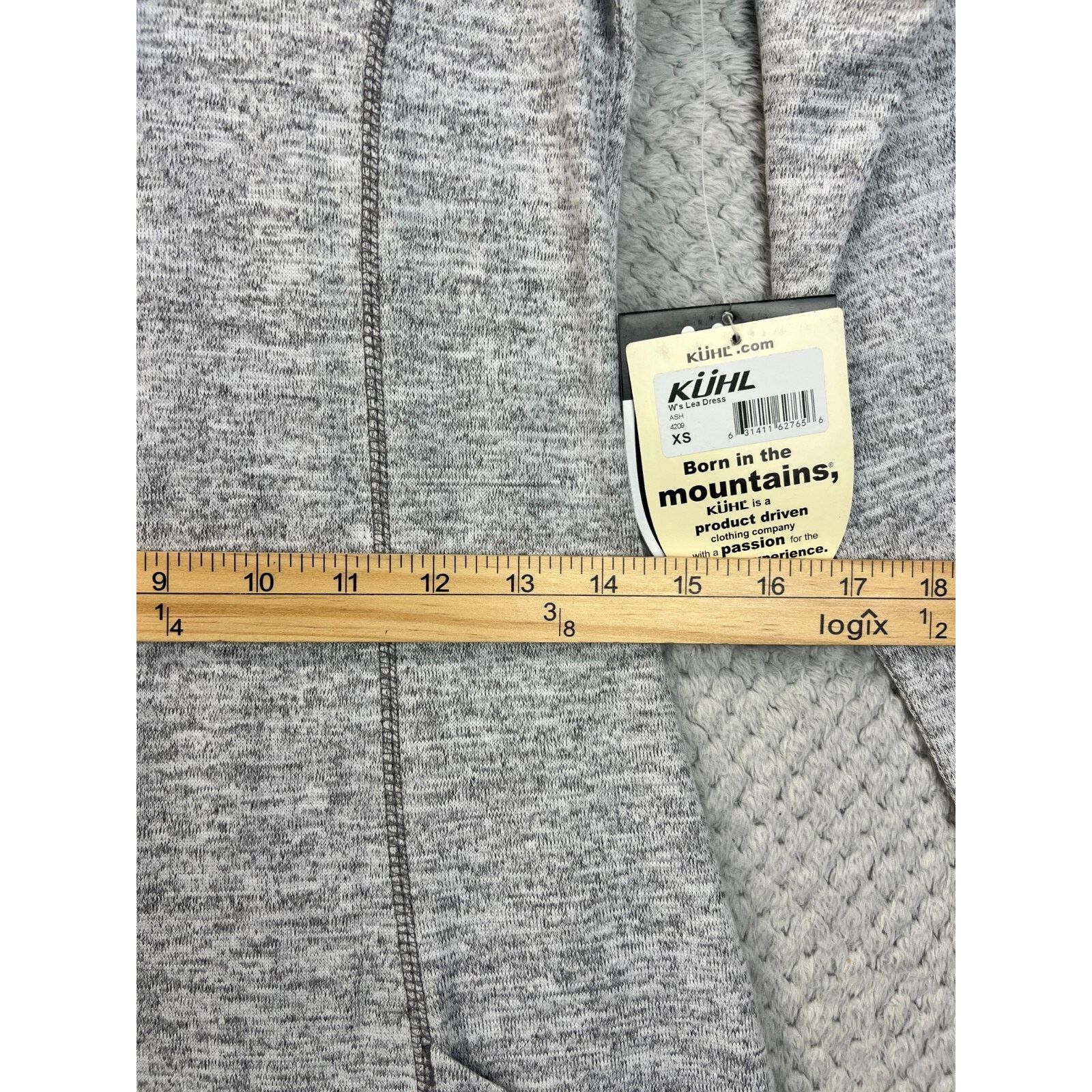 Kuhl Kuhl Womens Lea Dress Sweater XS Heather Gray Cowl Neck Size XS / US 0-2 / IT 36-38 - 17 Thumbnail