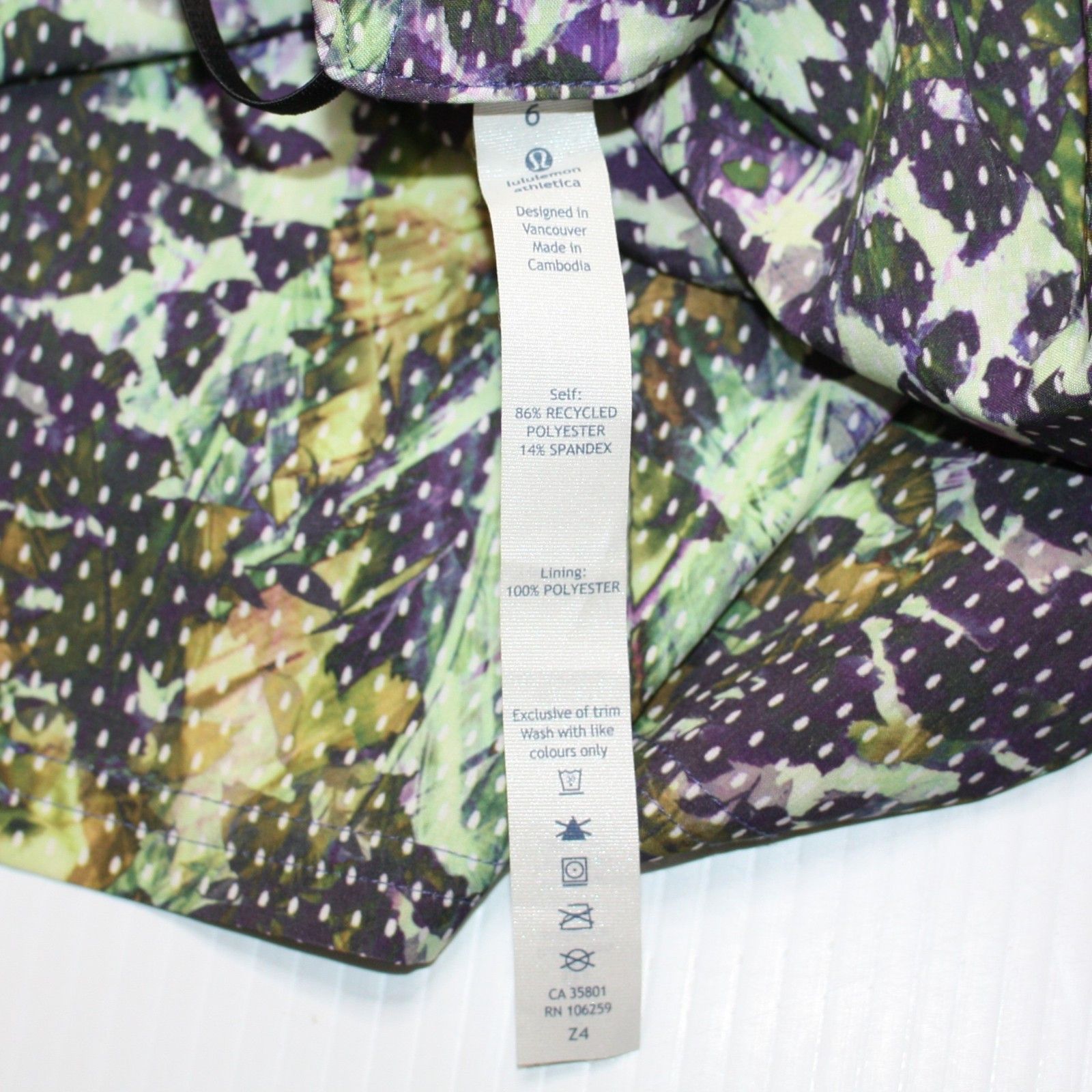 Lululemon City Summer Dress in Floral Sport Cutout Racerback US 6 NWT Size M / US 6-8 / IT 42-44 - 13 Thumbnail