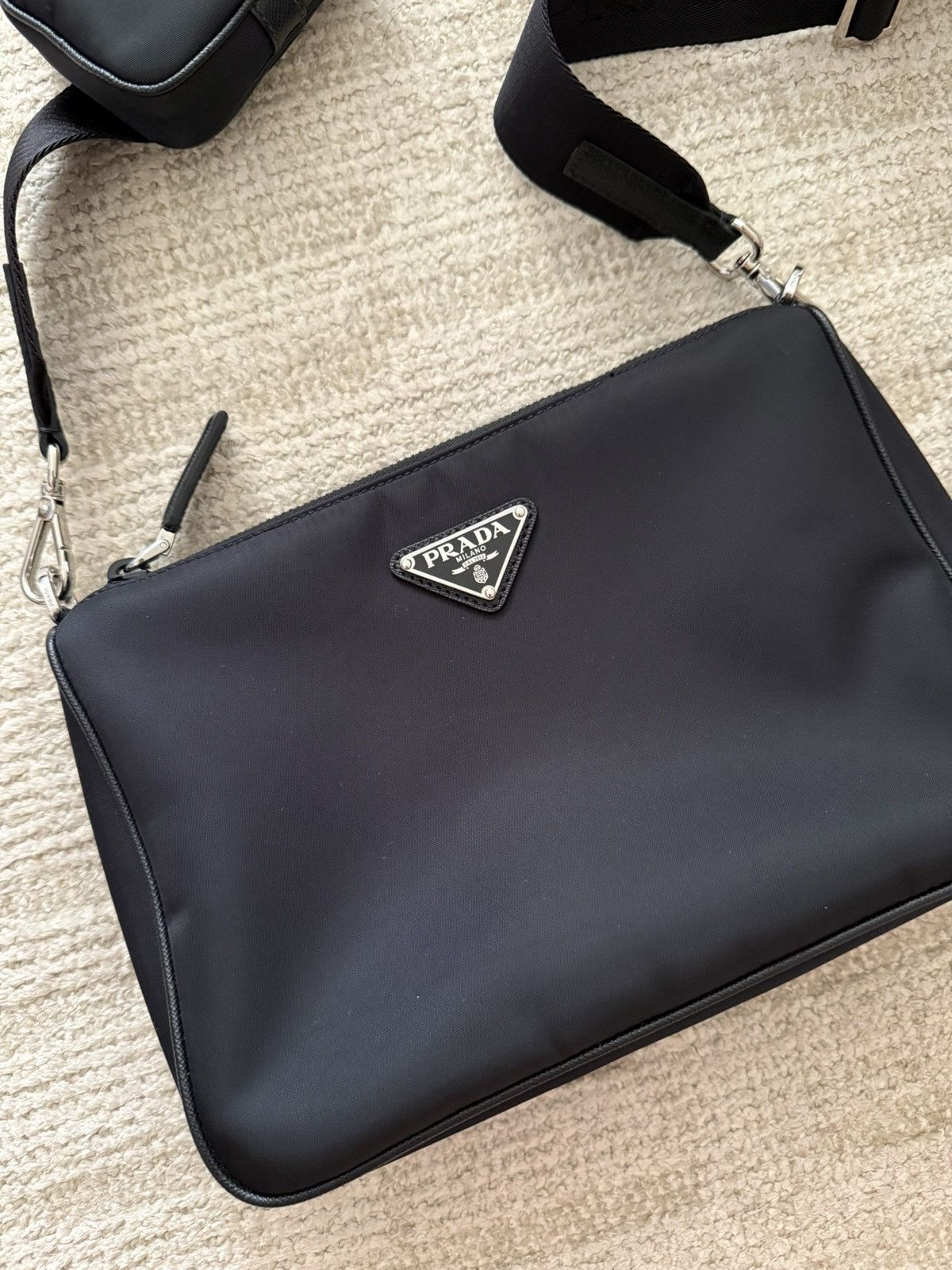 Prada Re-Nylon and Saffiano leather shoulder bag Size ONE SIZE - 2 Thumbnail
