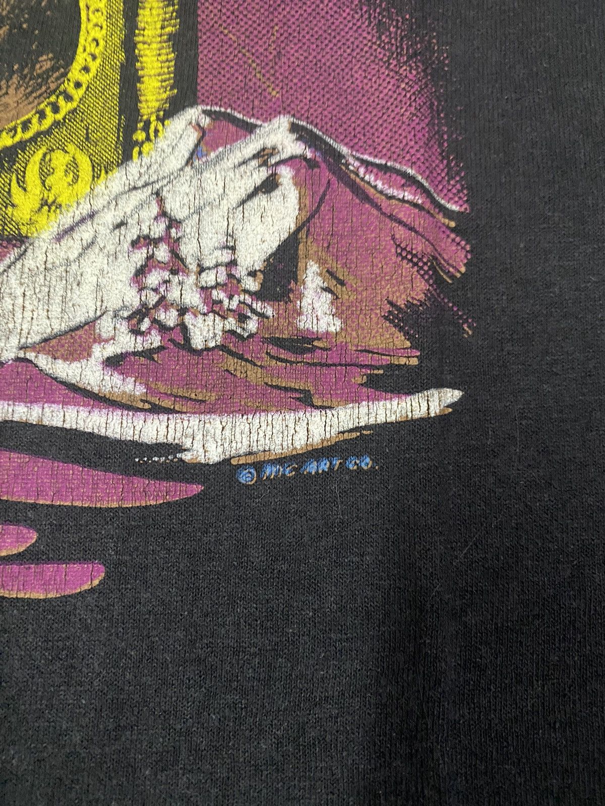 Vintage Vintage 1990 Hank Williams Jr Lone Wolf Tour Tee Size US L / EU 52-54 / 3 - 6 Thumbnail