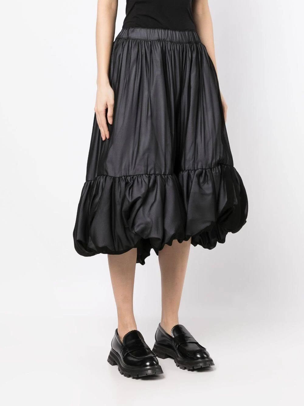 Comme des Garcons o1mle0824 Voluminous Tiered Skirts in Black Size 26" / US 2 / IT 38 - 2 Thumbnail