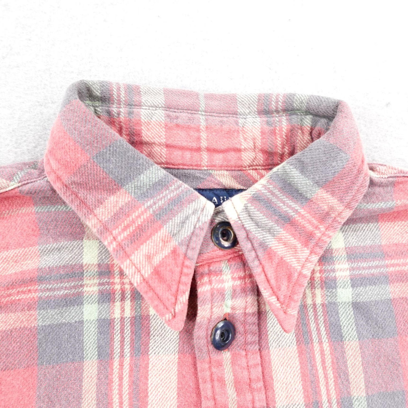 Ralph Lauren Ralph Lauren Shirt Womens 4 Pink Plaid Flannel Super Slim Fit Button Front Top Size S / US 4 / IT 40 - 2 Thumbnail