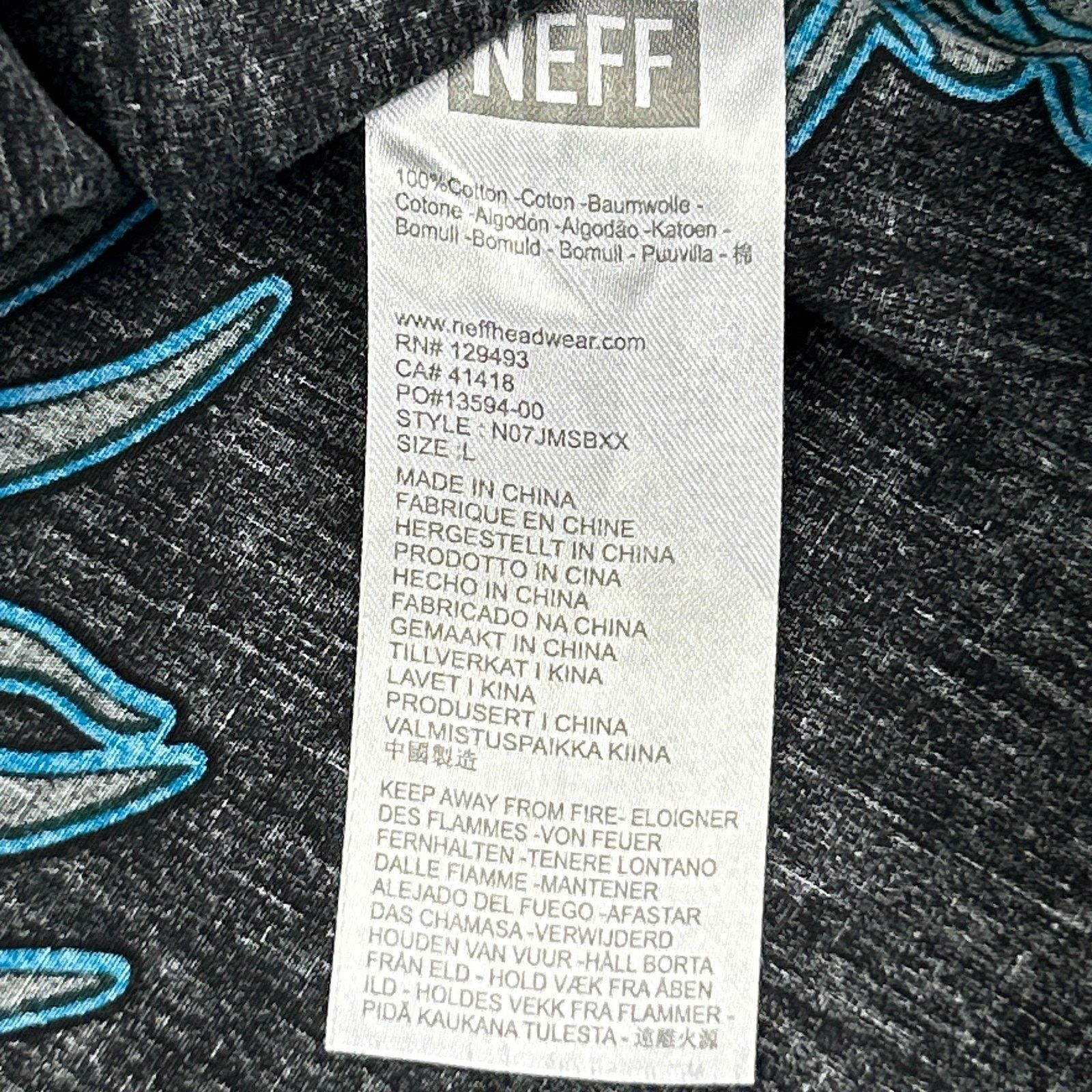 NEFF Neff Pool Sider Tiger Leopard Button Front Shirt Black L Size US L / EU 52-54 / 3 - 4 Thumbnail