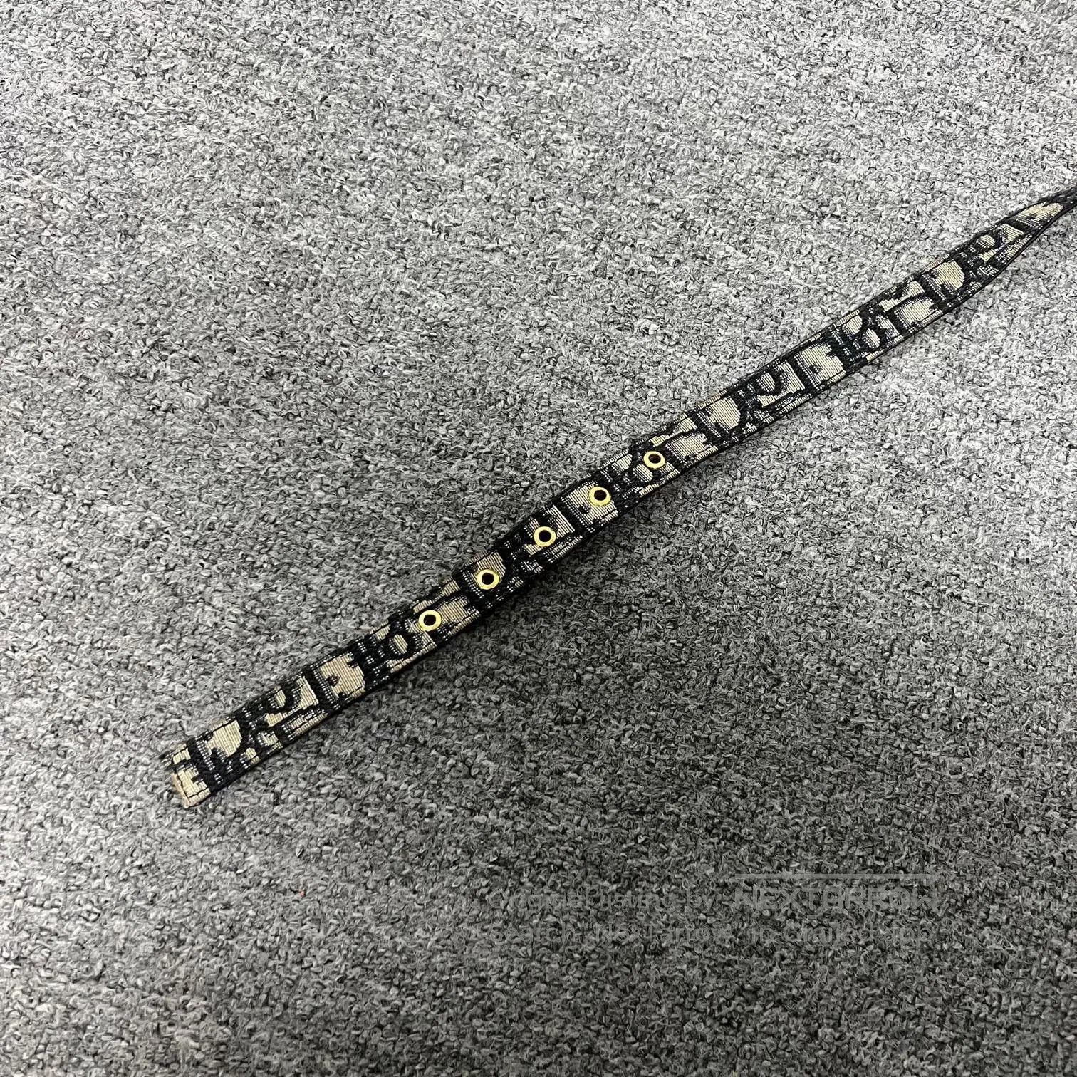Dior Dior Narrow Monogram Belt 70cm. Size ONE SIZE - 3 Thumbnail