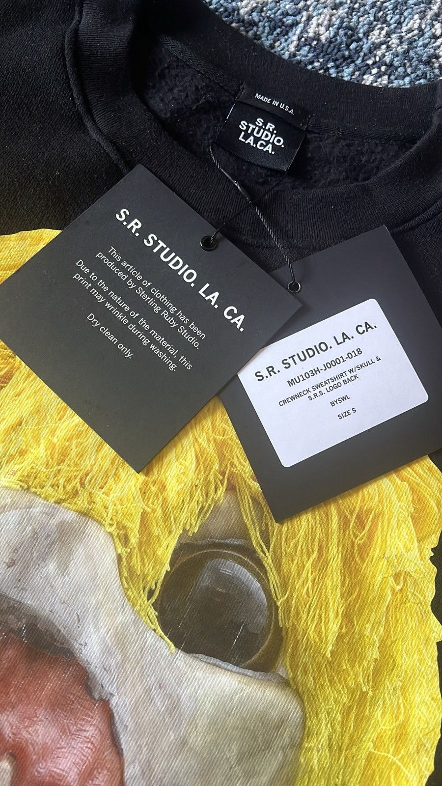 Raf Simons × Sterling Ruby SR Studios LA CA Sterling Ruby Skull Crewneck 1/50 Lmtd ED Size US M / EU 48-50 / 2 - 3 Thumbnail
