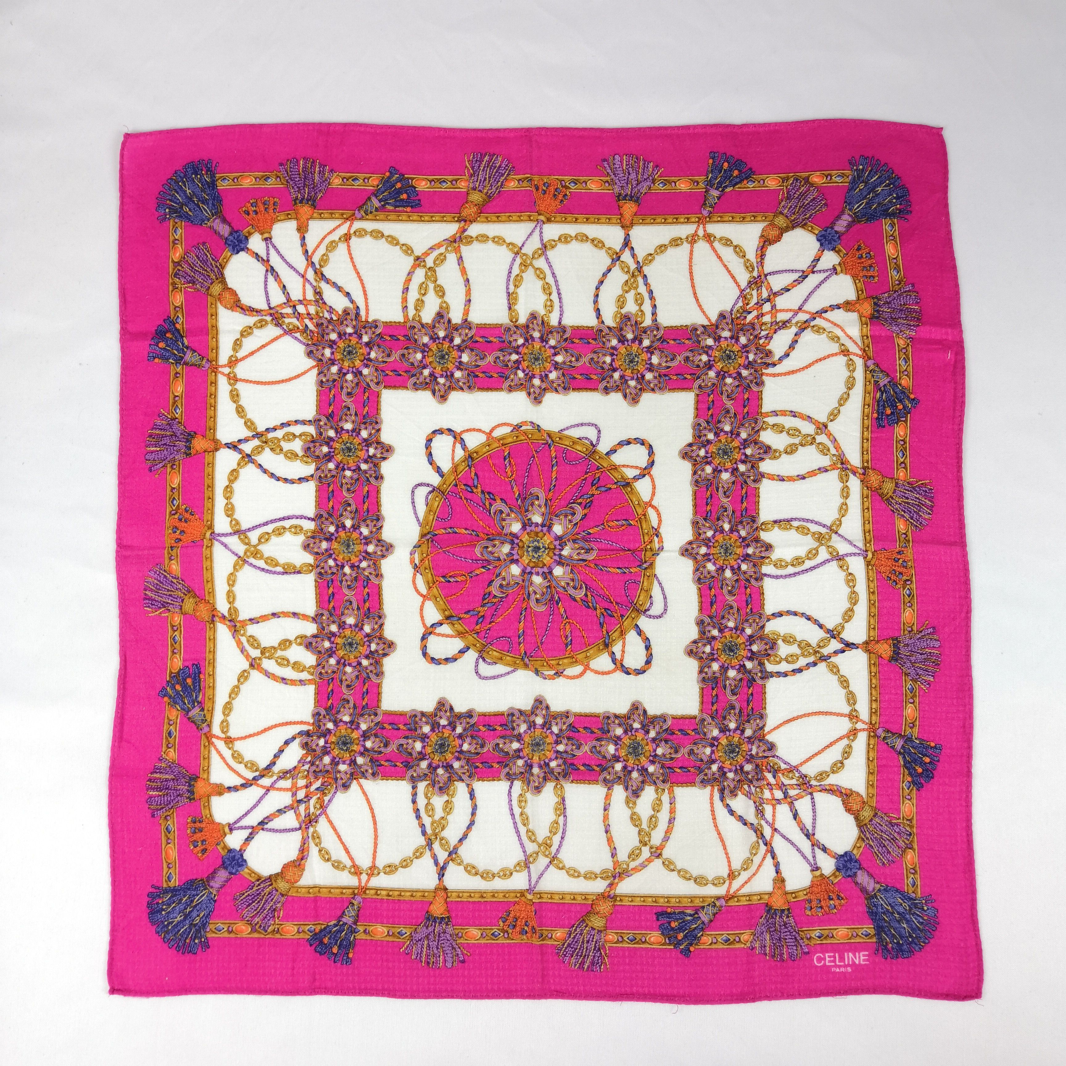 Celine Vintage Celine Paris Handkerchief Neckerchief Bandana Size ONE SIZE - 1 Thumbnail