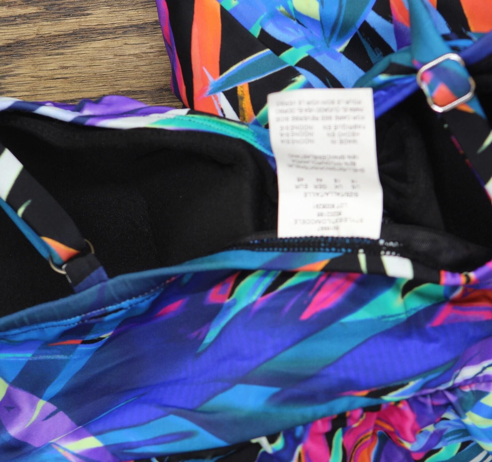 Other Nwt Swim Solutions Swim One Piece Dress Black / Multi 16 Size ONE SIZE - 5 Thumbnail