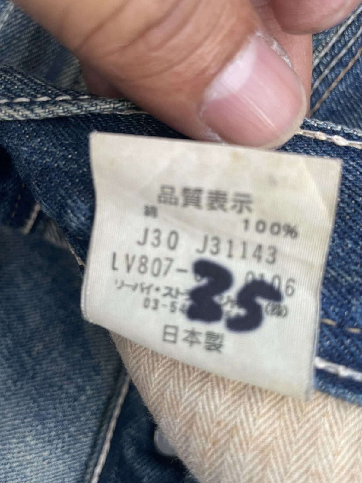 Levi's × Levi's Vintage Clothing × Vintage Vintage Flare Levis 807 Greenline Selvedge Denim Size 31" - 17 Thumbnail