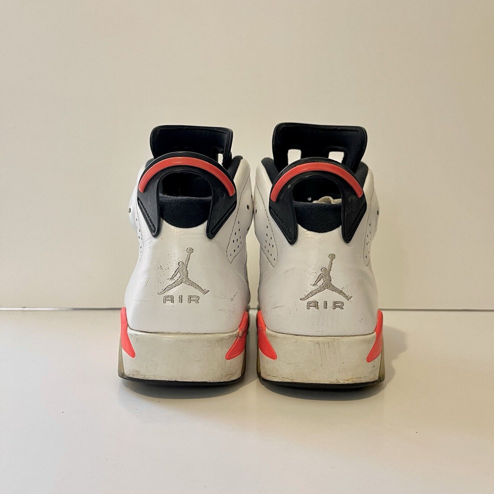 Nike 2014 Nike Air Jordan 6 VI Retro 384664-123 White Infrared 10 Size US 9 / EU 42 - 5 Thumbnail