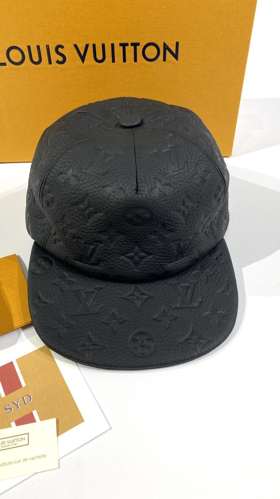 Louis Vuitton Louis Vuitton Virgil Monogram Taurillon Leather Baseball Cap Size ONE SIZE - 2 Thumbnail