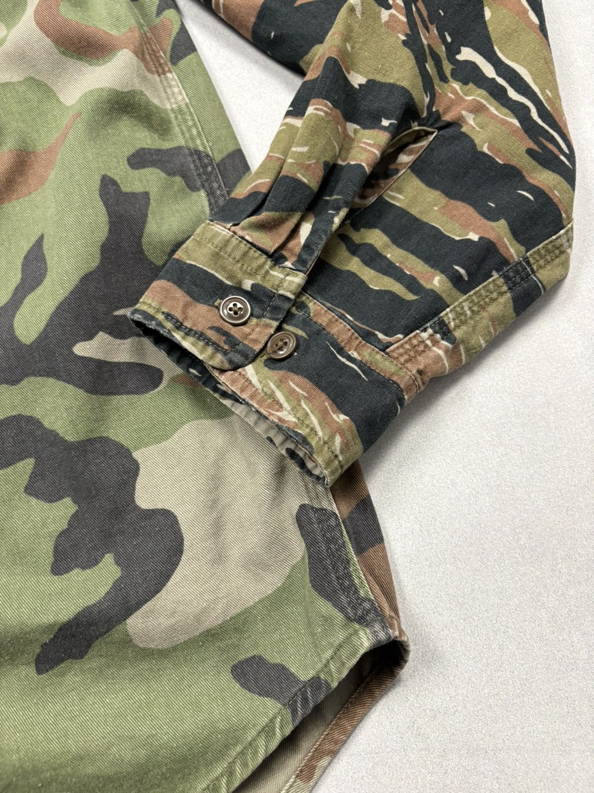 Denim & Supply Ralph Lauren Ralph Lauren Denim & Supply Camo Patchwork Military Shirt Size US M / EU 48-50 / 2 - 8 Thumbnail
