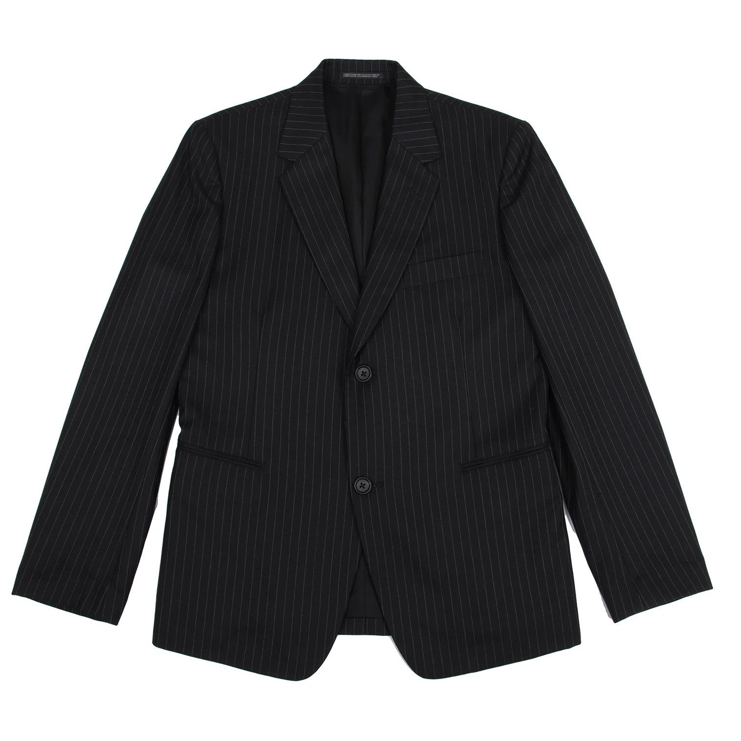 Yohji Yamamoto YOHJI YAMAMOTO COSTUME D'HOMME Wool Chalk Stripe Jacket Size US M / EU 48-50 / 2 - 1 Thumbnail