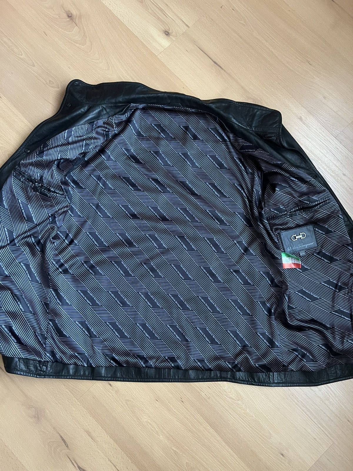 Salvatore Ferragamo Salvatore Ferragamo Leather Jacket (L–XL Size US L / EU 52-54 / 3 - 5 Thumbnail