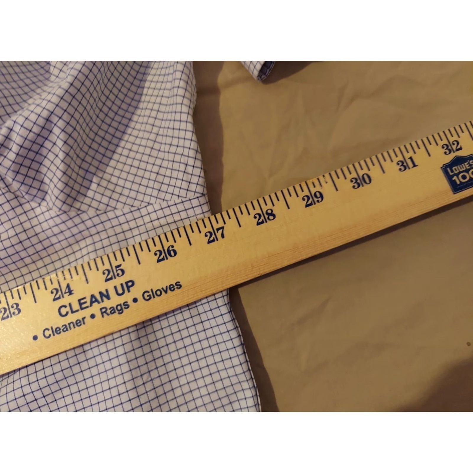 Brooks Brothers Brooks Brothers Dress Shirt 17.5 34 Blue White Button Cotton 100% Non-Iron Regular Mens Slim? Size 48R - 4 Thumbnail