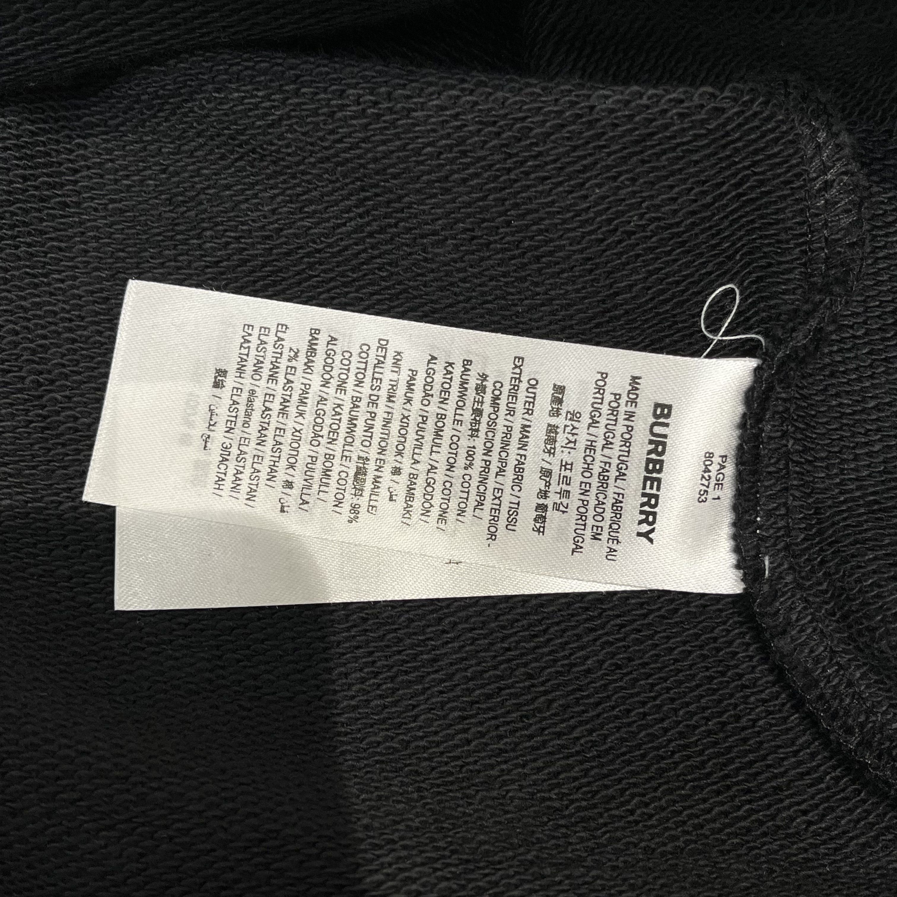 Burberry Burberry Logo Hoodie Black Size US M / EU 48-50 / 2 - 6 Thumbnail