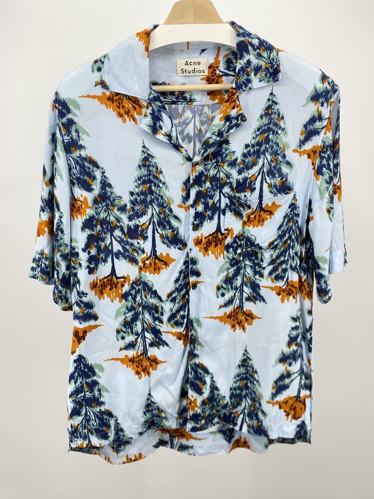 Acne Studios Evergreen Tree Camp Collar Size US S / EU 44-46 / 1 - 1 Thumbnail
