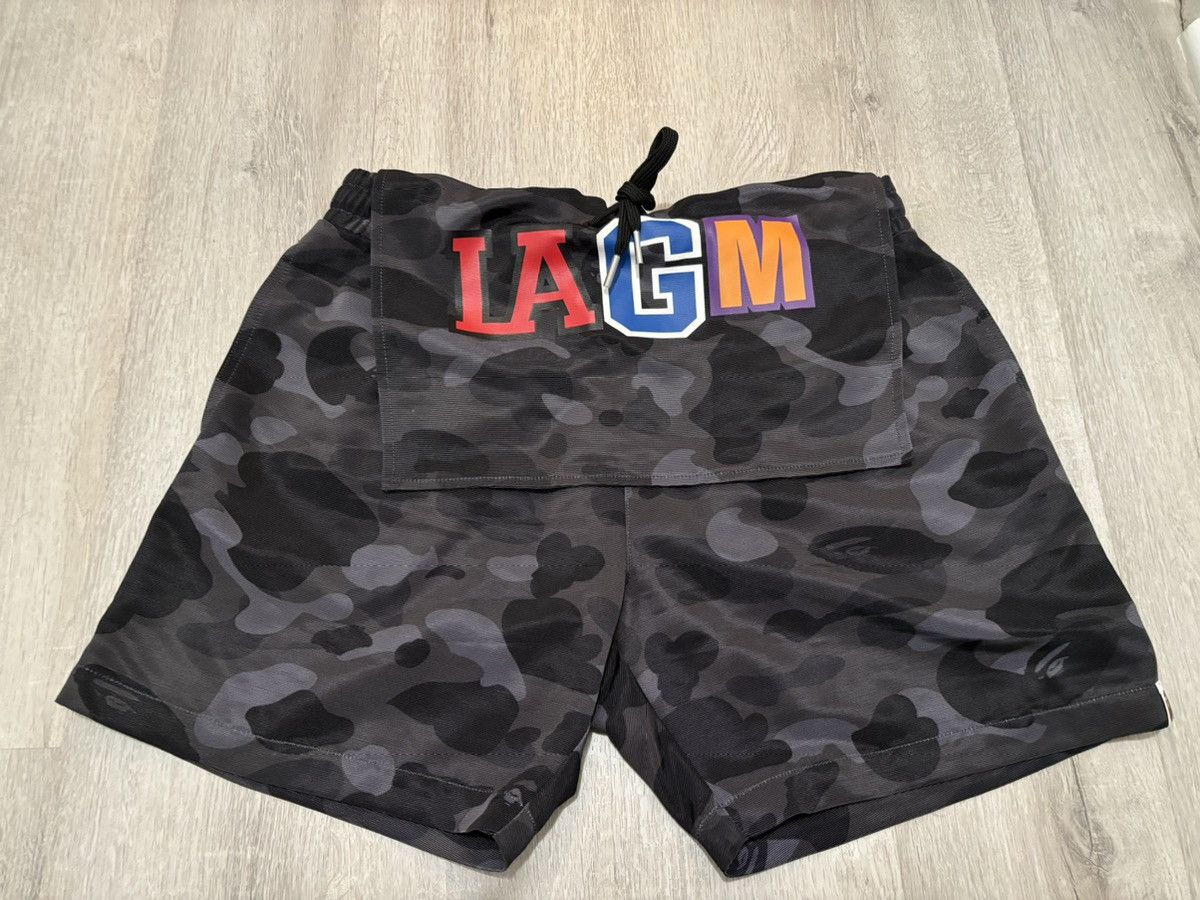 Bape X Stampd Grey Camo Bathing Suit Sz S 100 Authentic