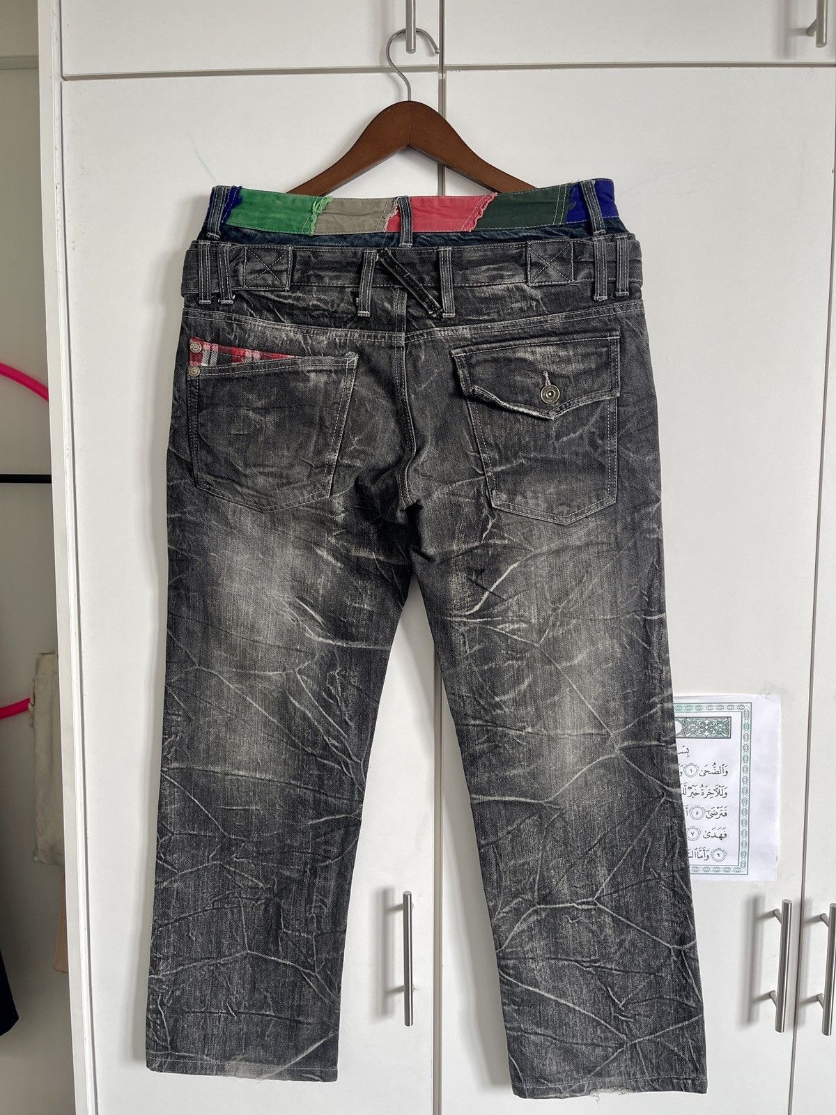 Vintage VINTAGE🔥🔥PATINA SKATEGANG DOUBLE WAIST WASHED BLACK 32X28 Size US 32 / EU 48 - 10 Thumbnail