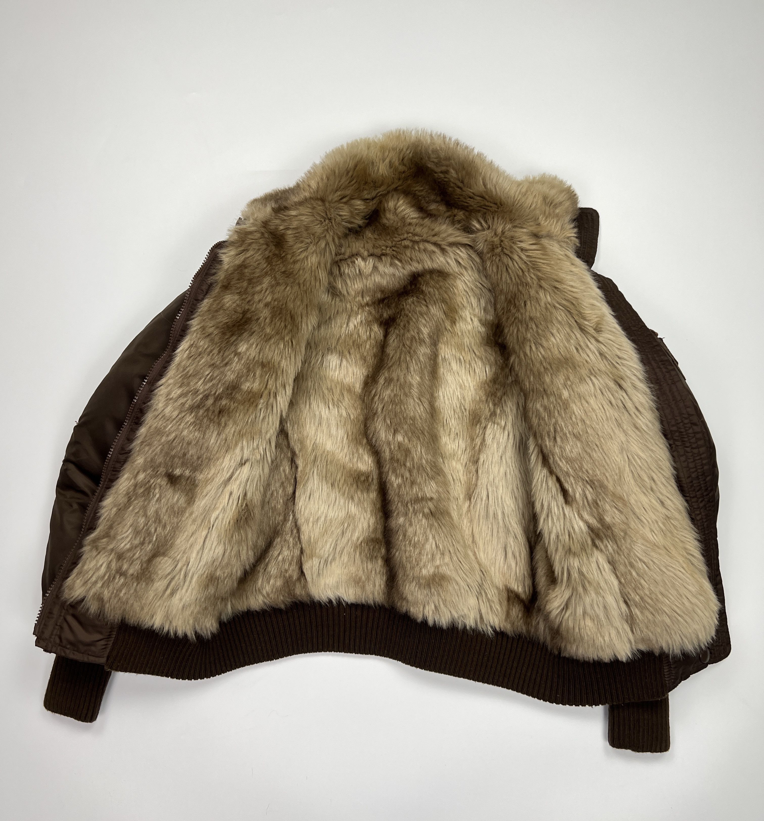 Hysteric Glamour Y2K Style Baby Phat Faux Fur Short Bomber Down Jacket Size S / US 4 / IT 40 - 11 Thumbnail