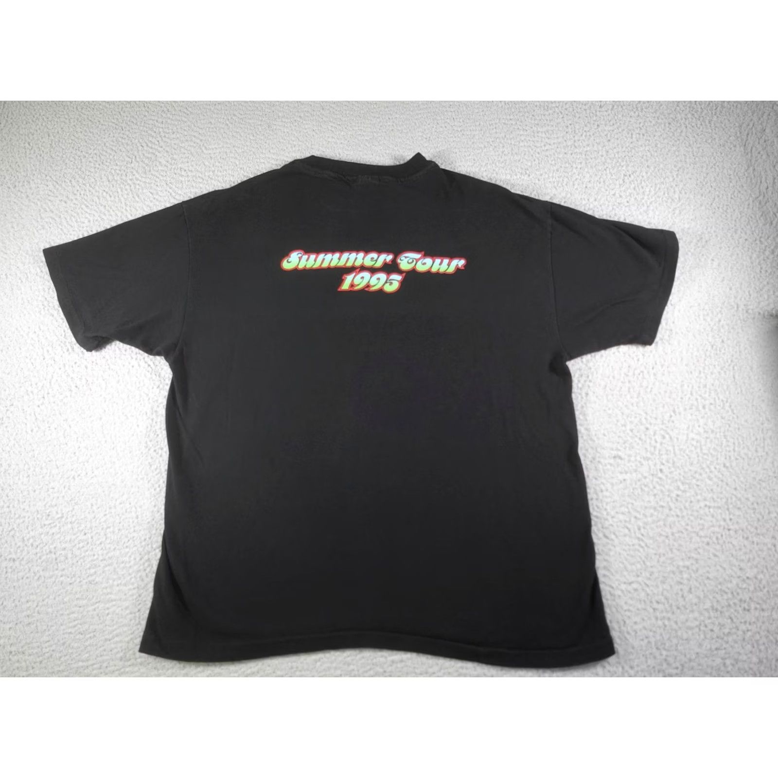Hanes VINTAGE Steve Miller Band Shirt Mens XL Black Summer Tour 1995 90s Psychedelic Size US XL / EU 56 / 4 - 5 Thumbnail