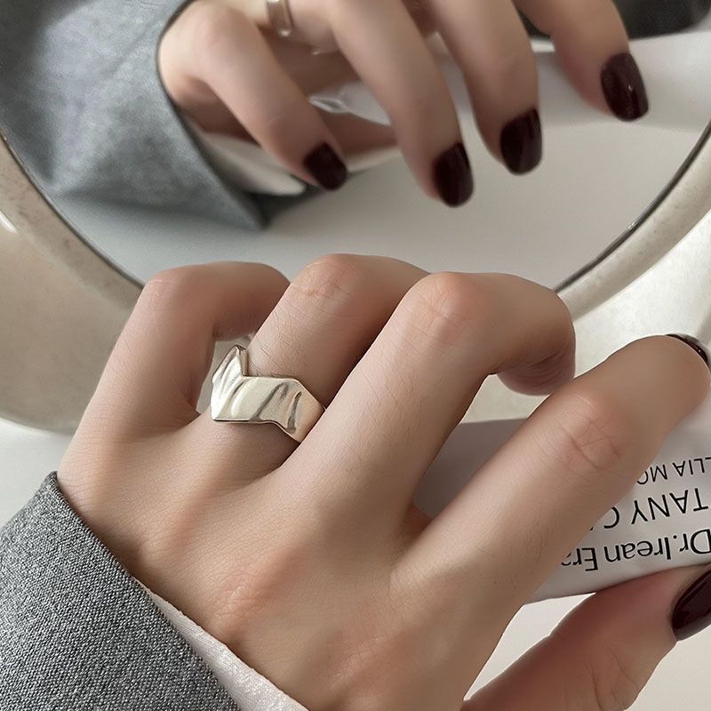 Jewelry Crazy Jewelry Rings Open Size Chrome Ring (Size 7-13) Size ONE SIZE - 5 Thumbnail