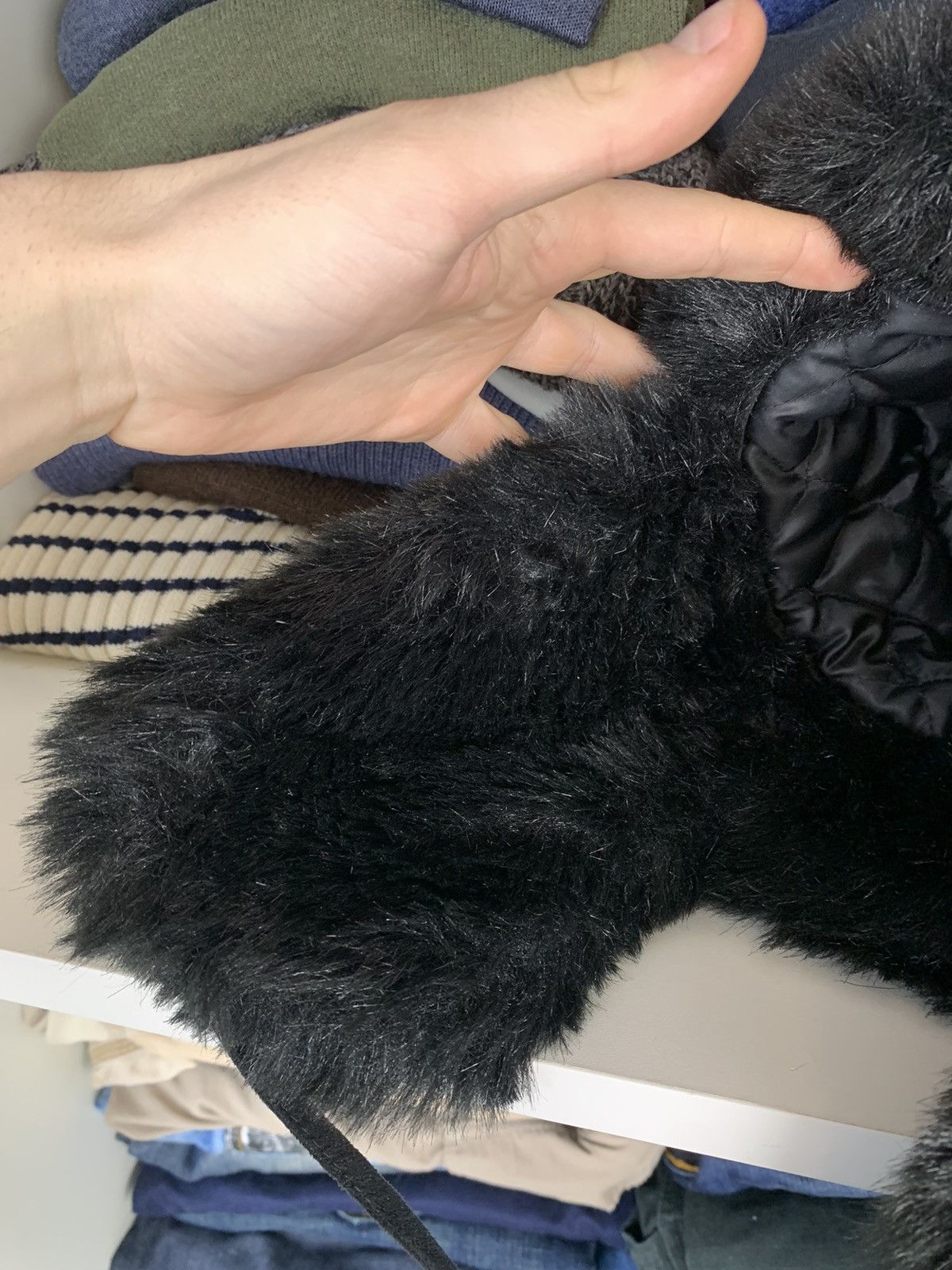 Japanese Brand Y2K Ushanka Faux Fuzzy Fur Hat Size ONE SIZE - 10 Thumbnail